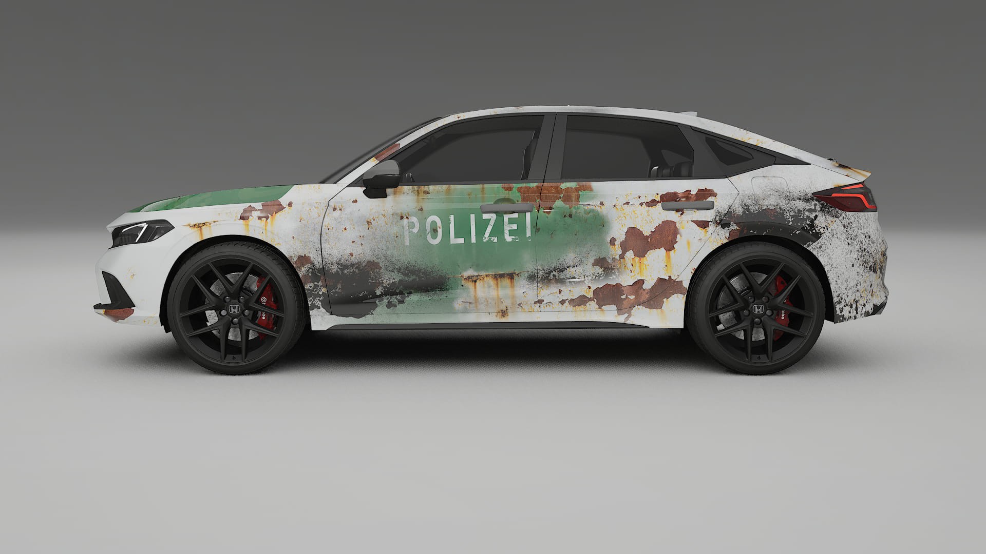 Honda Civic hatchback COBRA 11 – Ontworpen Wrap PPF Kit van Printbaar Polyurethaanfolie