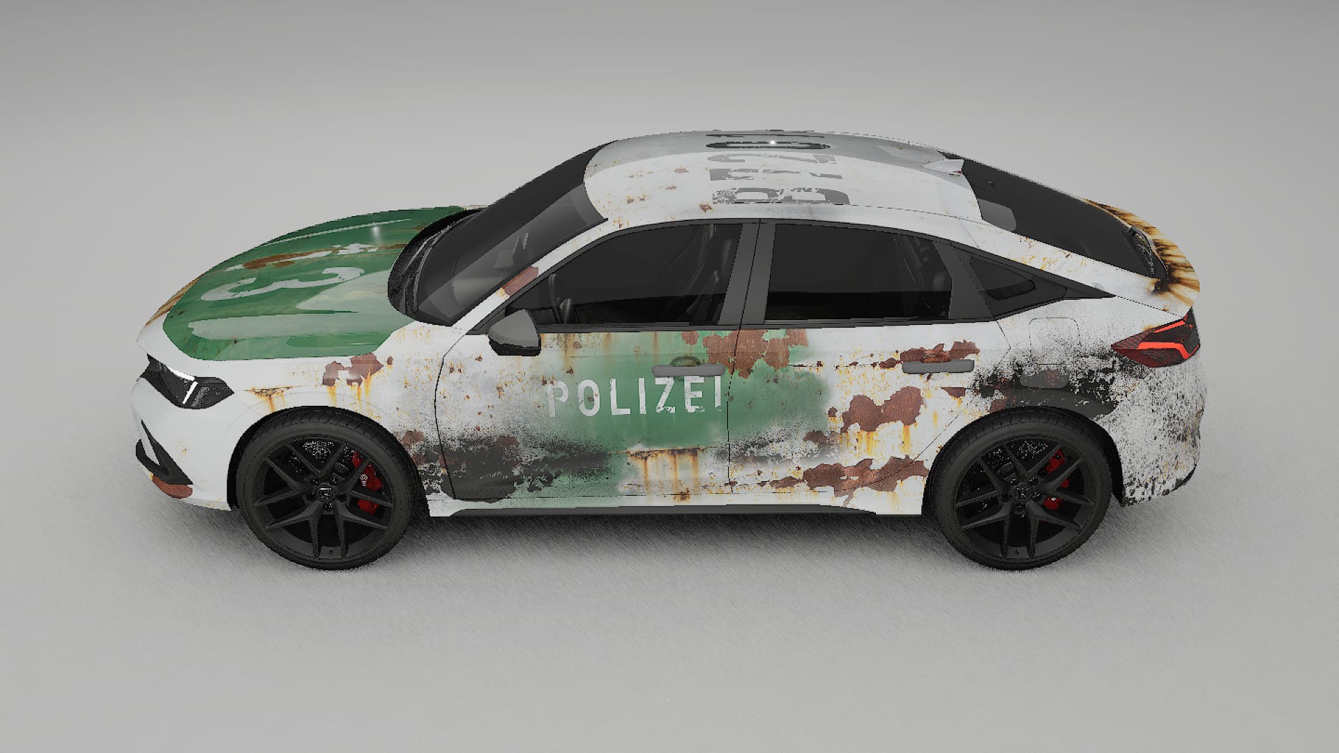 Honda Civic hatchback COBRA 11 – Ontworpen Wrap PPF Kit van Printbaar Polyurethaanfolie