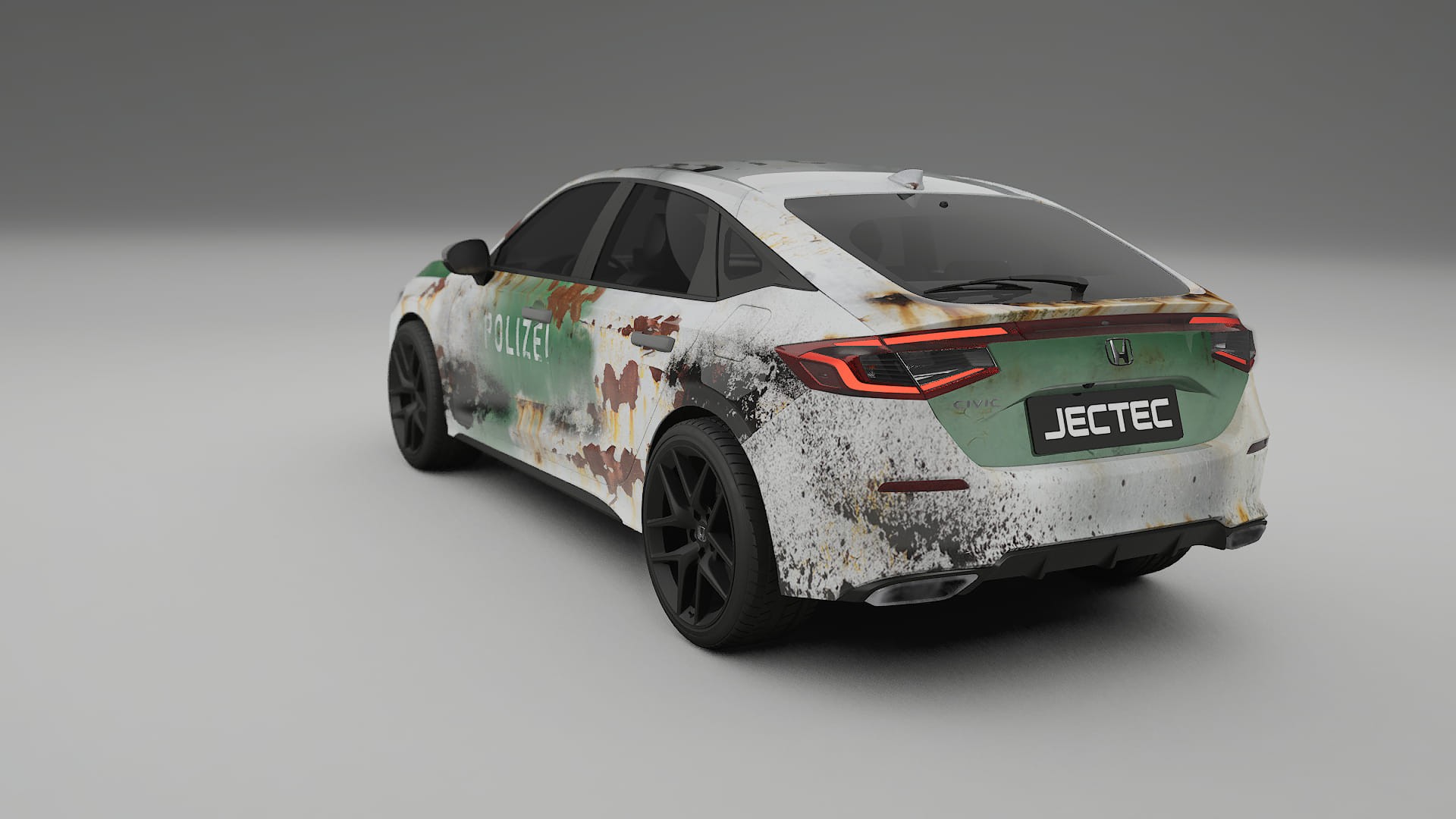 Honda Civic hatchback COBRA 11 – Ontworpen Wrap PPF Kit van Printbaar Polyurethaanfolie