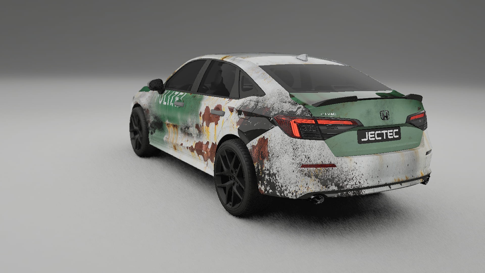 Honda Civic Si COBRA 11 – Ontworpen Wrap PPF Kit van Printbaar Polyurethaanfolie