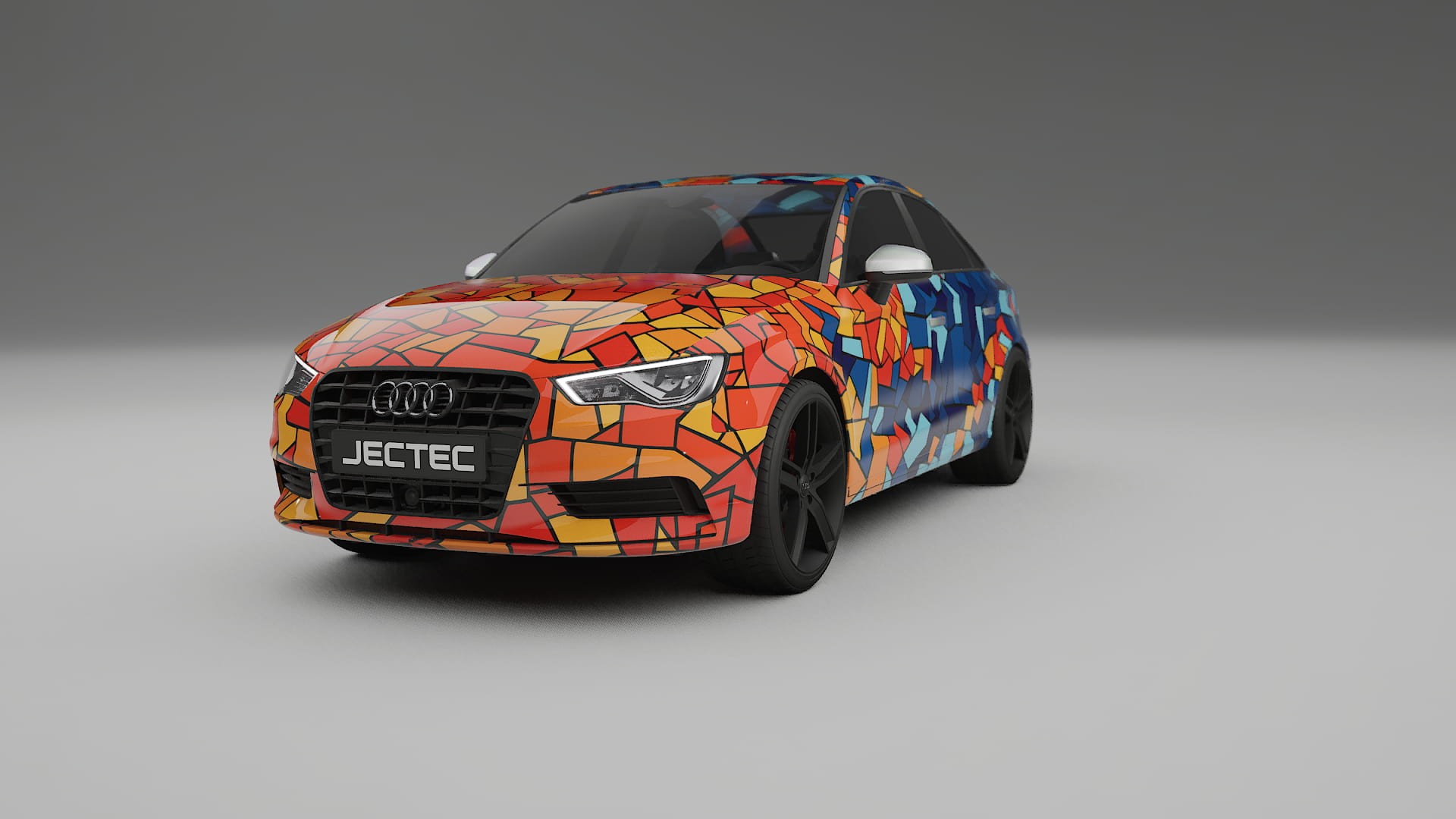 Audi A3 8V sedan prefacelift pre-LCI BARCELONA – Ontworpen Wrap PPF Kit van Printbaar Polyurethaanfolie