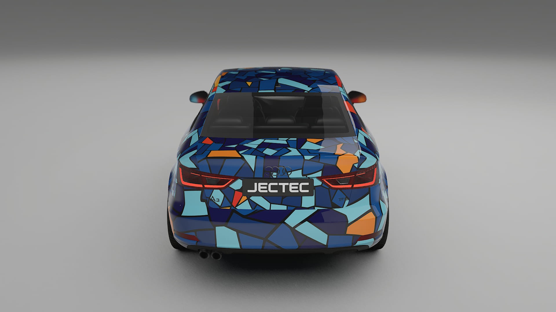 Audi A3 8V sedan prefacelift pre-LCI BARCELONA – Ontworpen Wrap PPF Kit van Printbaar Polyurethaanfolie