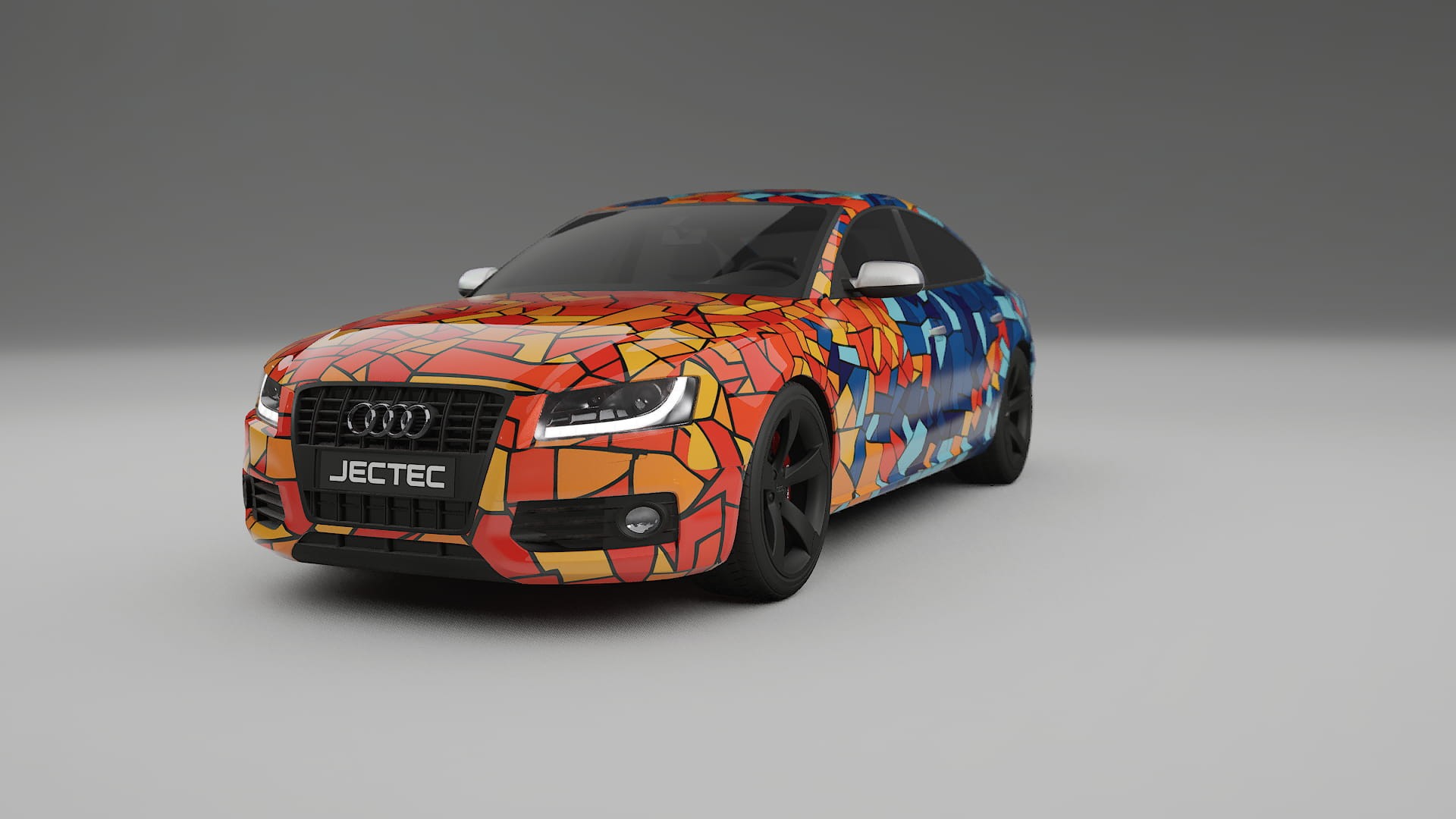 Audi A5 8T Sportback prefacelift pre-LCI BARCELONA – Ontworpen Wrap PPF Kit van Printbaar Polyurethaanfolie