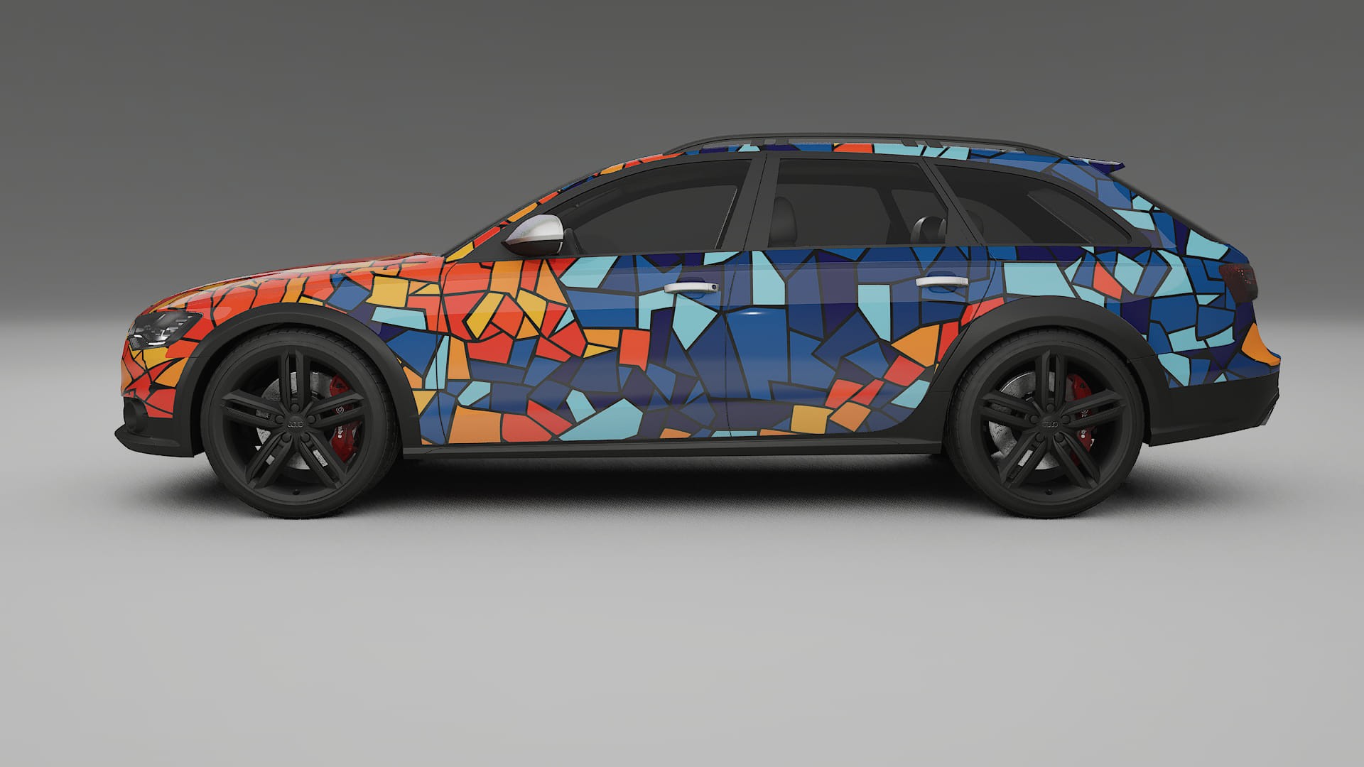 Audi A6 Allroad C7 prefacelift pre-LCI BARCELONA – Ontworpen Wrap PPF Kit van Printbaar Polyurethaanfolie