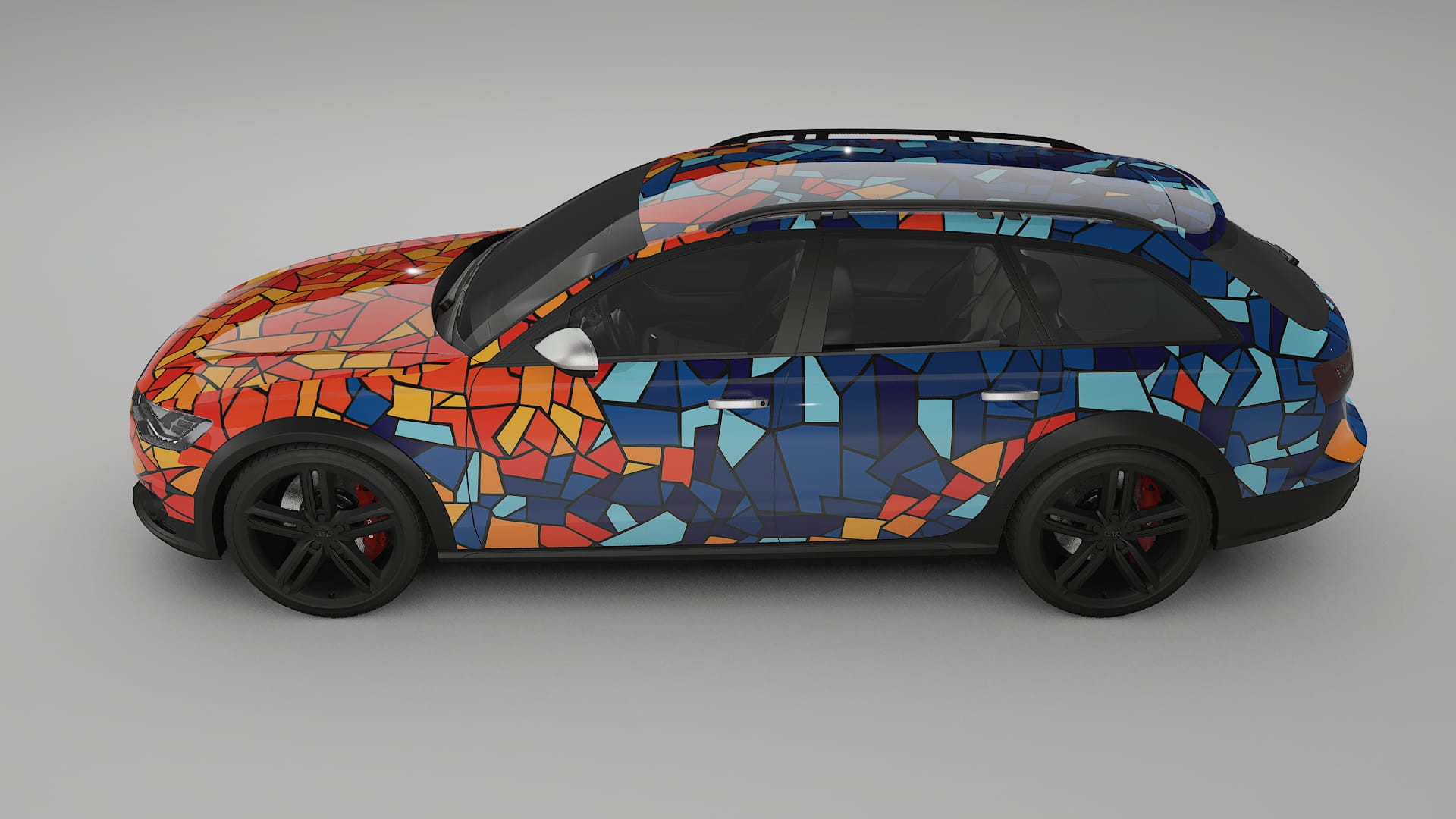 Audi A6 Allroad C7 prefacelift pre-LCI BARCELONA – Ontworpen Wrap PPF Kit van Printbaar Polyurethaanfolie