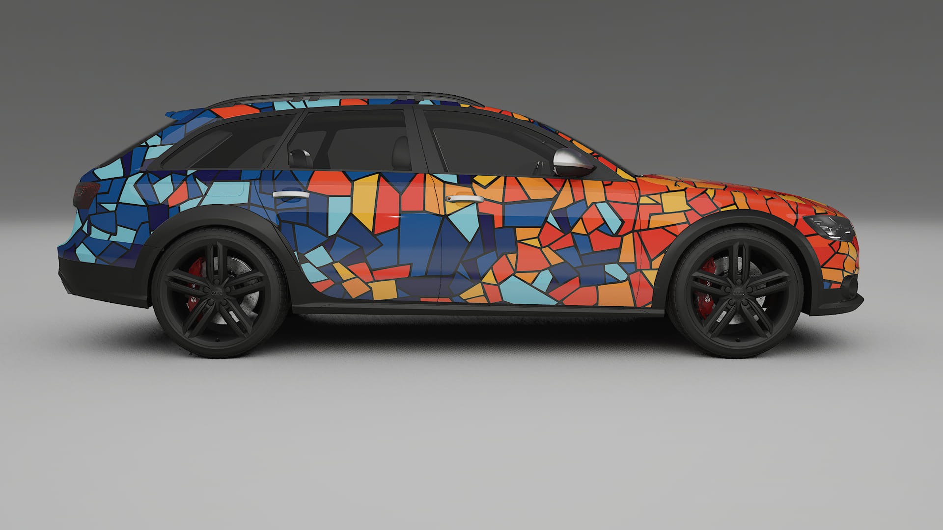 Audi A6 Allroad C7 prefacelift pre-LCI BARCELONA – Ontworpen Wrap PPF Kit van Printbaar Polyurethaanfolie