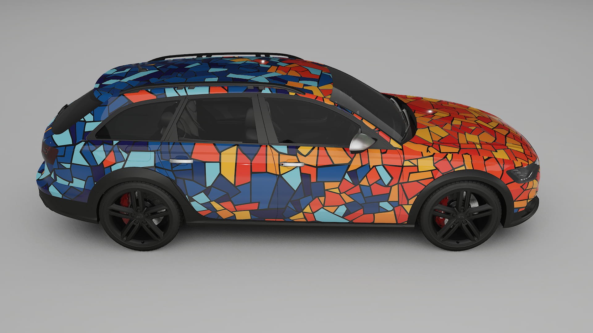 Audi A6 Allroad C7 prefacelift pre-LCI BARCELONA – Ontworpen Wrap PPF Kit van Printbaar Polyurethaanfolie