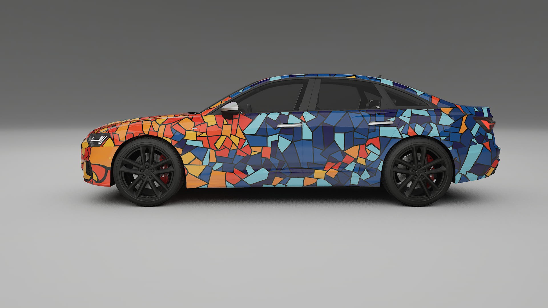 Audi A6 S-Line C8 BARCELONA – Ontworpen Wrap PPF Kit van Printbaar Polyurethaanfolie