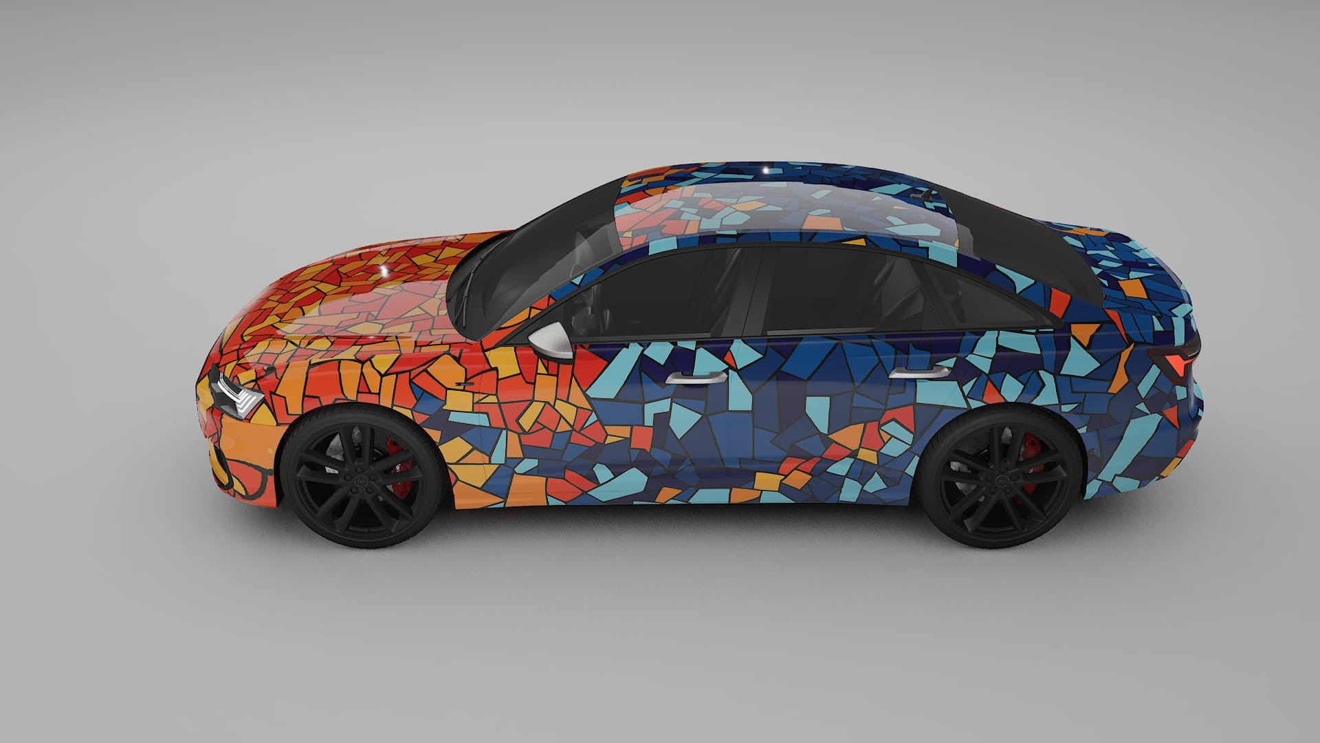 Audi A6 S-Line C8 BARCELONA – Ontworpen Wrap PPF Kit van Printbaar Polyurethaanfolie