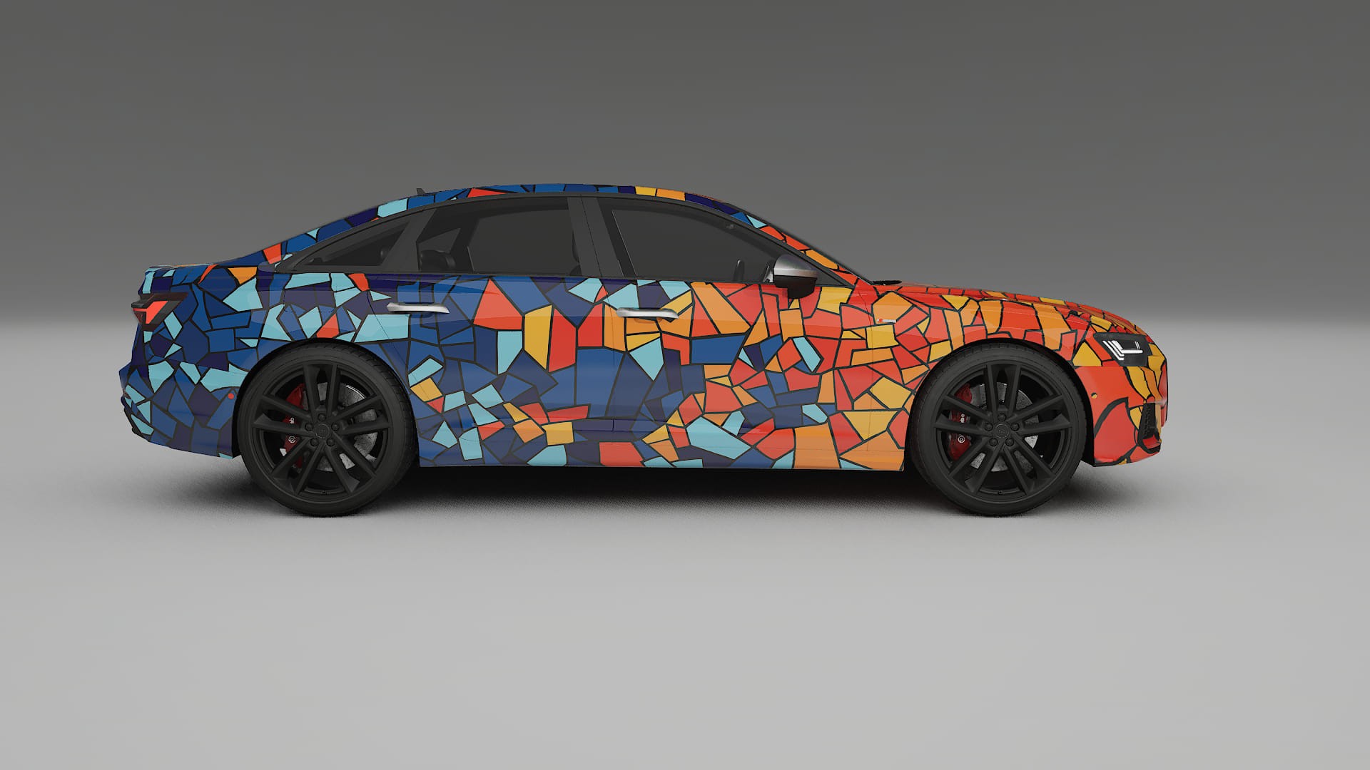 Audi A6 S-Line C8 BARCELONA – Ontworpen Wrap PPF Kit van Printbaar Polyurethaanfolie