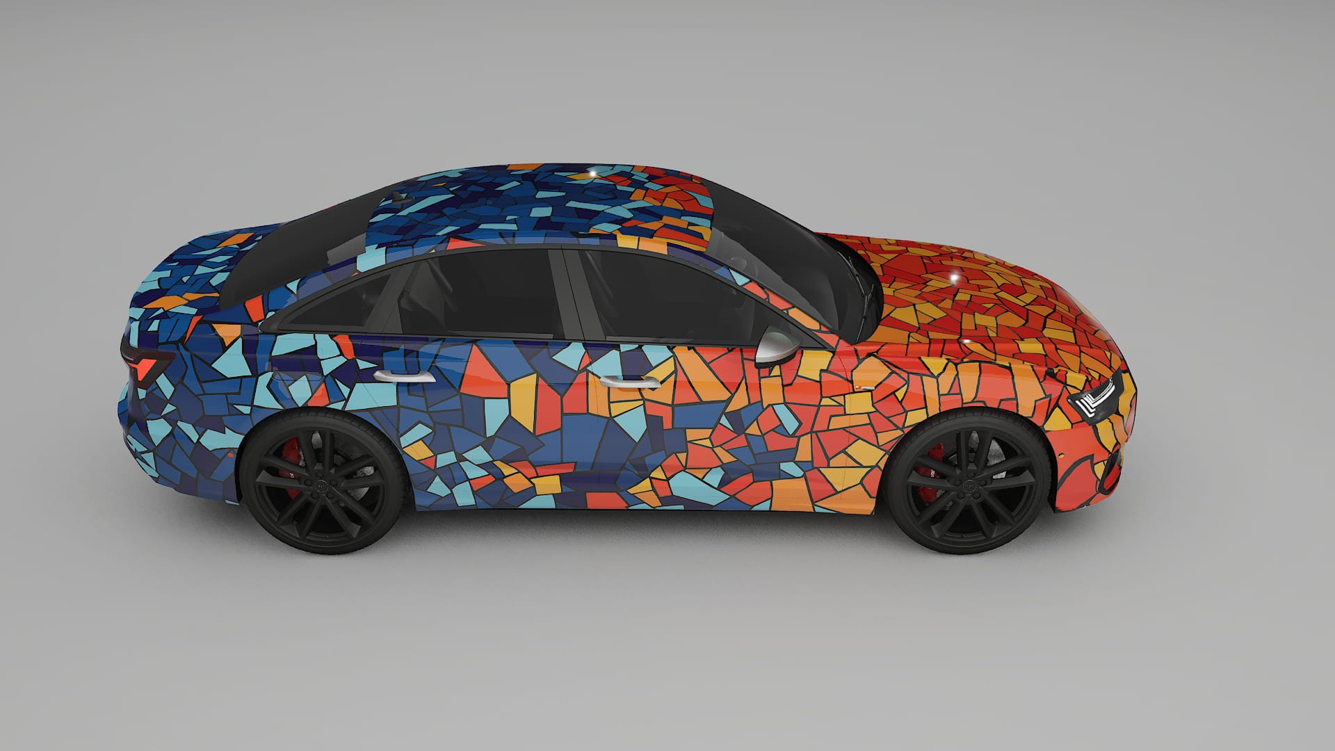 Audi A6 S-Line C8 BARCELONA – Ontworpen Wrap PPF Kit van Printbaar Polyurethaanfolie