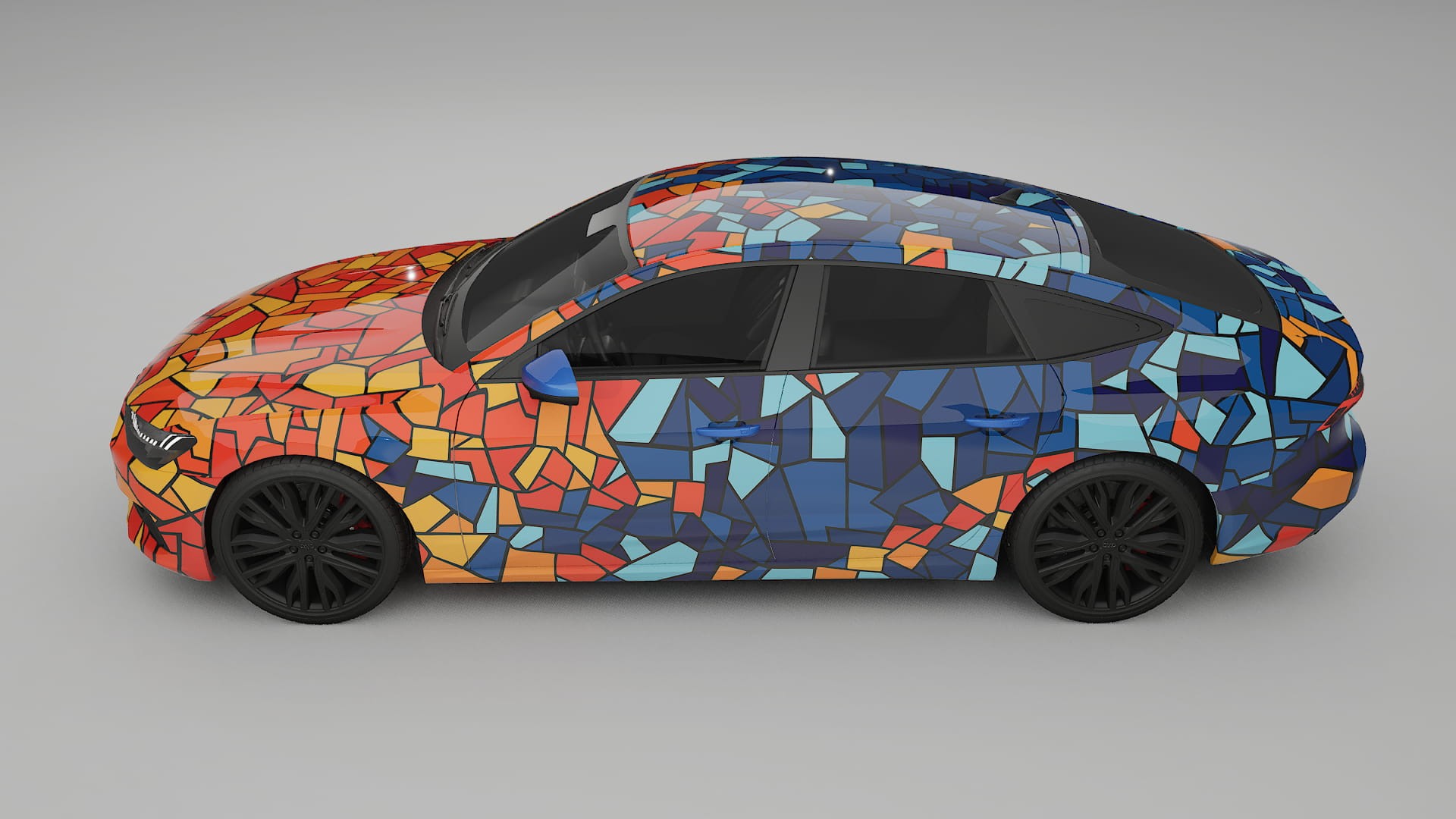 Audi A7 C8 Sportback prefacelift pre-LCI BARCELONA – Ontworpen Wrap PPF Kit van Printbaar Polyurethaanfolie