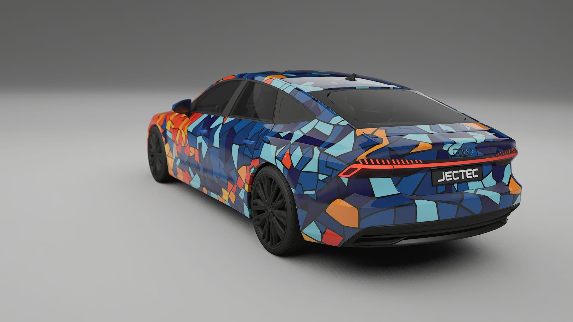 Audi A7 C8 Sportback prefacelift pre-LCI BARCELONA – Ontworpen Wrap PPF Kit van Printbaar Polyurethaanfolie