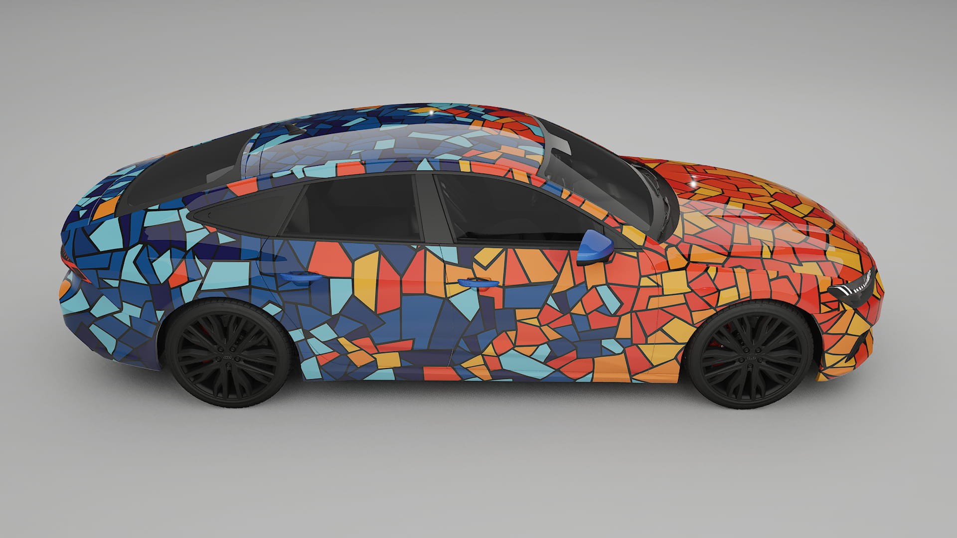 Audi A7 C8 Sportback prefacelift pre-LCI BARCELONA – Ontworpen Wrap PPF Kit van Printbaar Polyurethaanfolie