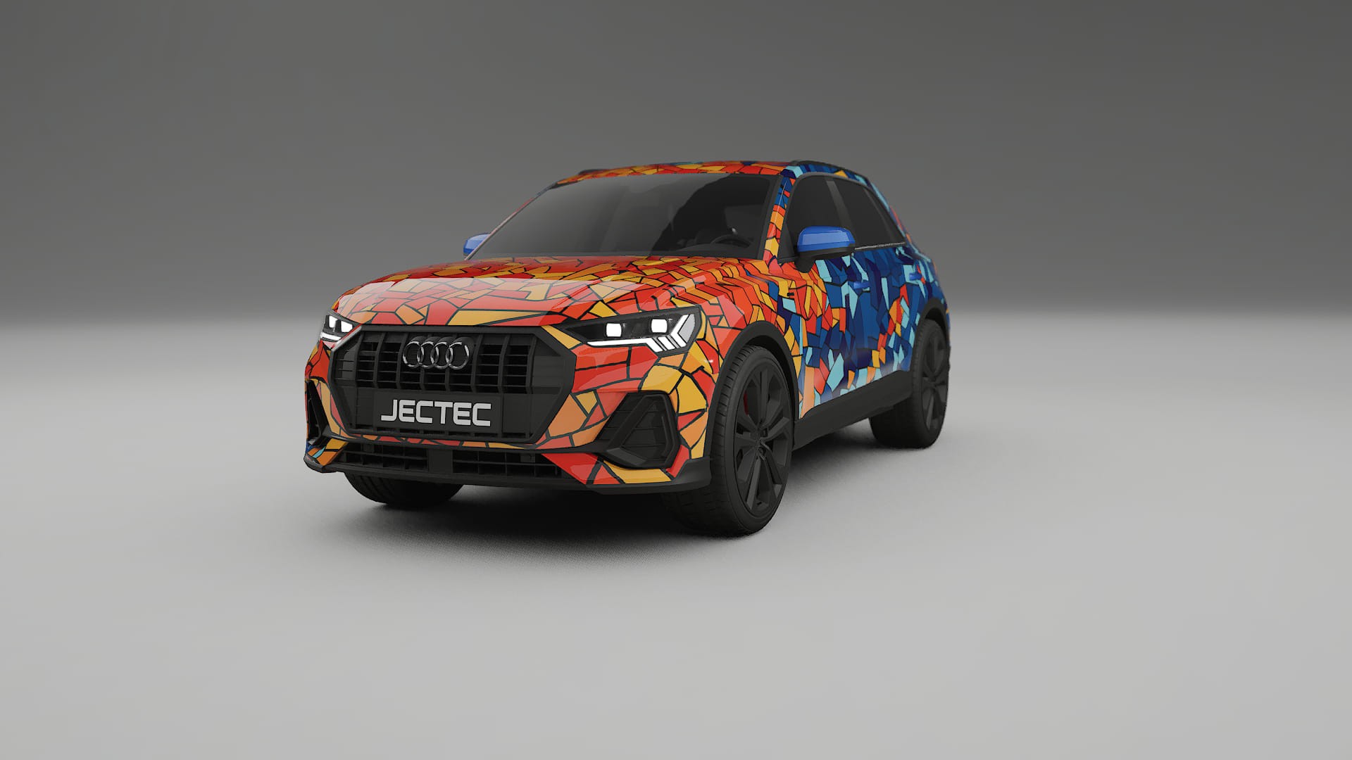 Audi Q3 S-Line F3 BARCELONA – Ontworpen Wrap PPF Kit van Printbaar Polyurethaanfolie