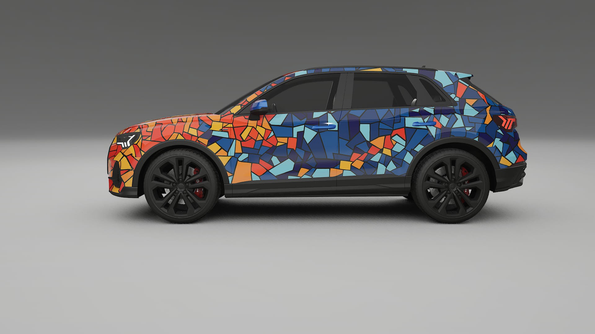 Audi Q3 S-Line F3 BARCELONA – Ontworpen Wrap PPF Kit van Printbaar Polyurethaanfolie