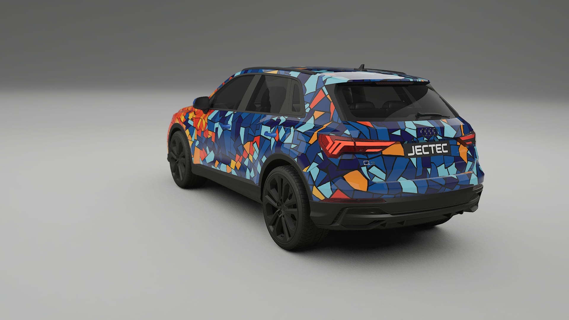 Audi Q3 S-Line F3 BARCELONA – Ontworpen Wrap PPF Kit van Printbaar Polyurethaanfolie