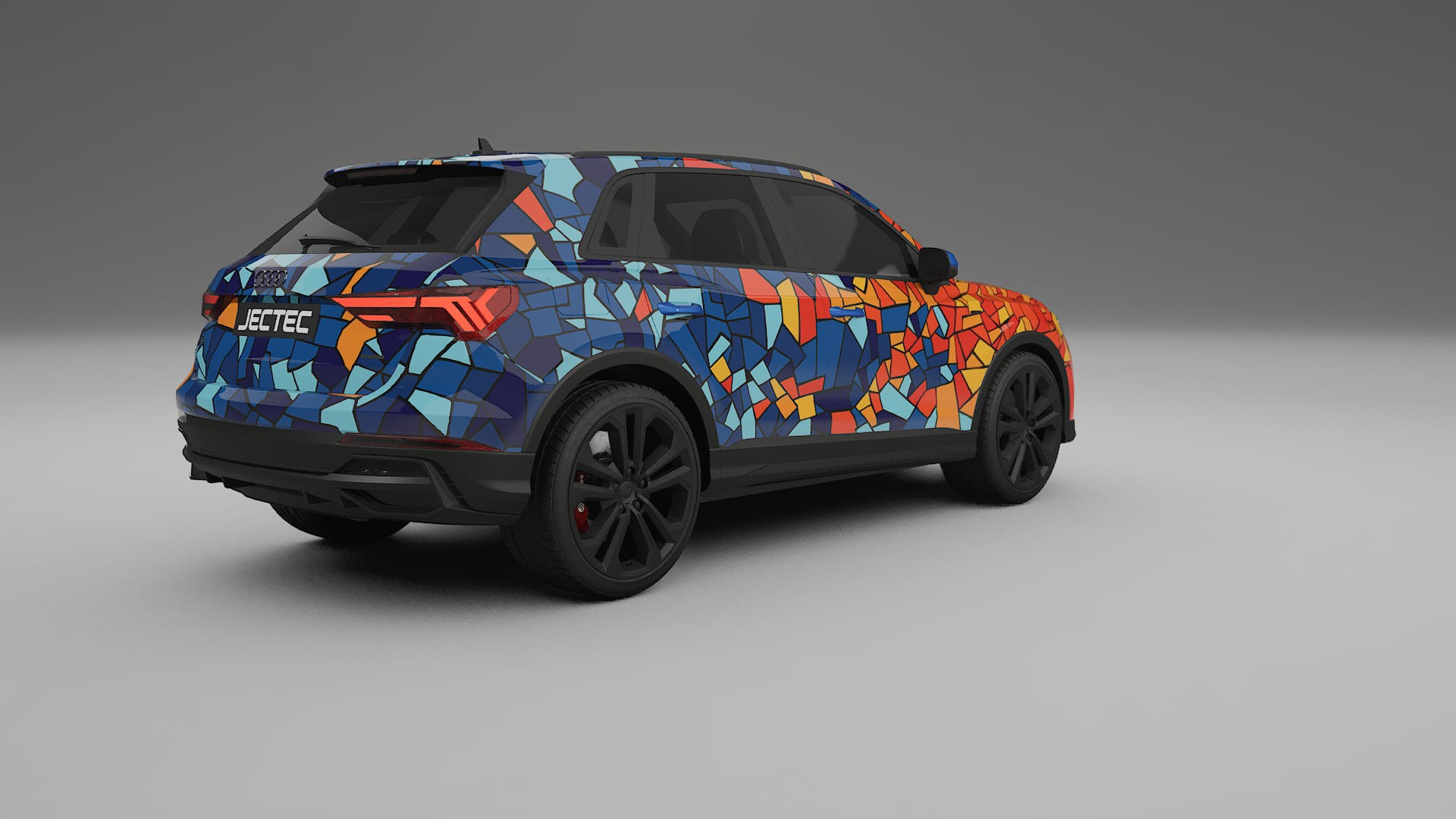Audi Q3 S-Line F3 BARCELONA – Ontworpen Wrap PPF Kit van Printbaar Polyurethaanfolie