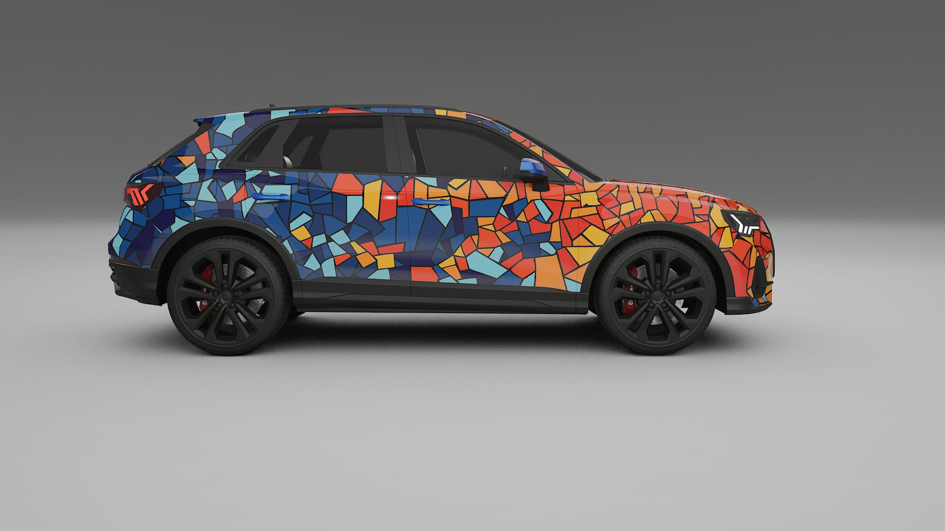 Audi Q3 S-Line F3 BARCELONA – Ontworpen Wrap PPF Kit van Printbaar Polyurethaanfolie