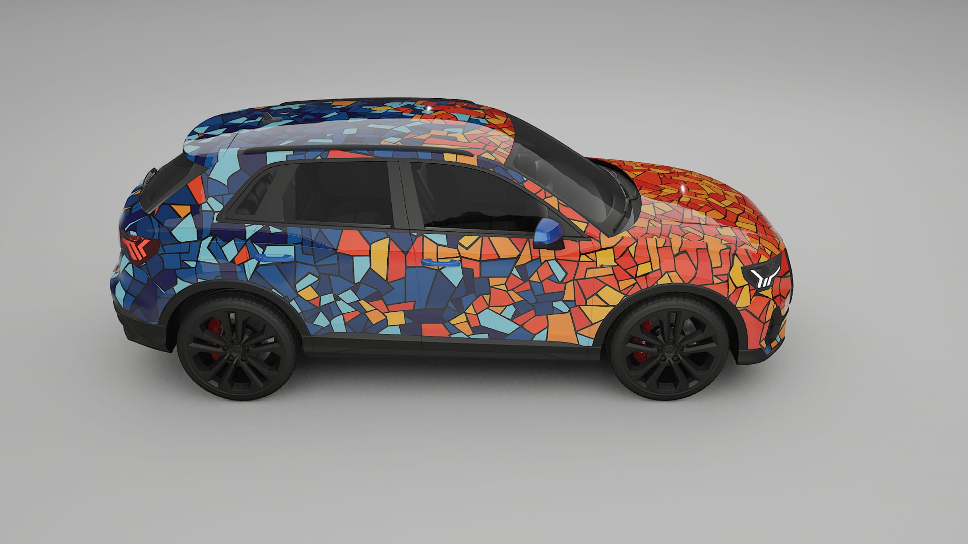 Audi Q3 S-Line F3 BARCELONA – Ontworpen Wrap PPF Kit van Printbaar Polyurethaanfolie