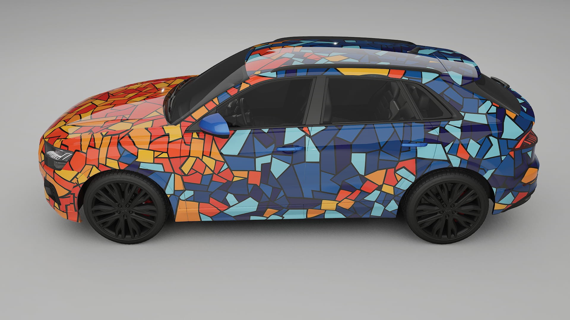 Audi Q8 F1 prefacelift pre-LCI BARCELONA – Ontworpen Wrap PPF Kit van Printbaar Polyurethaanfolie