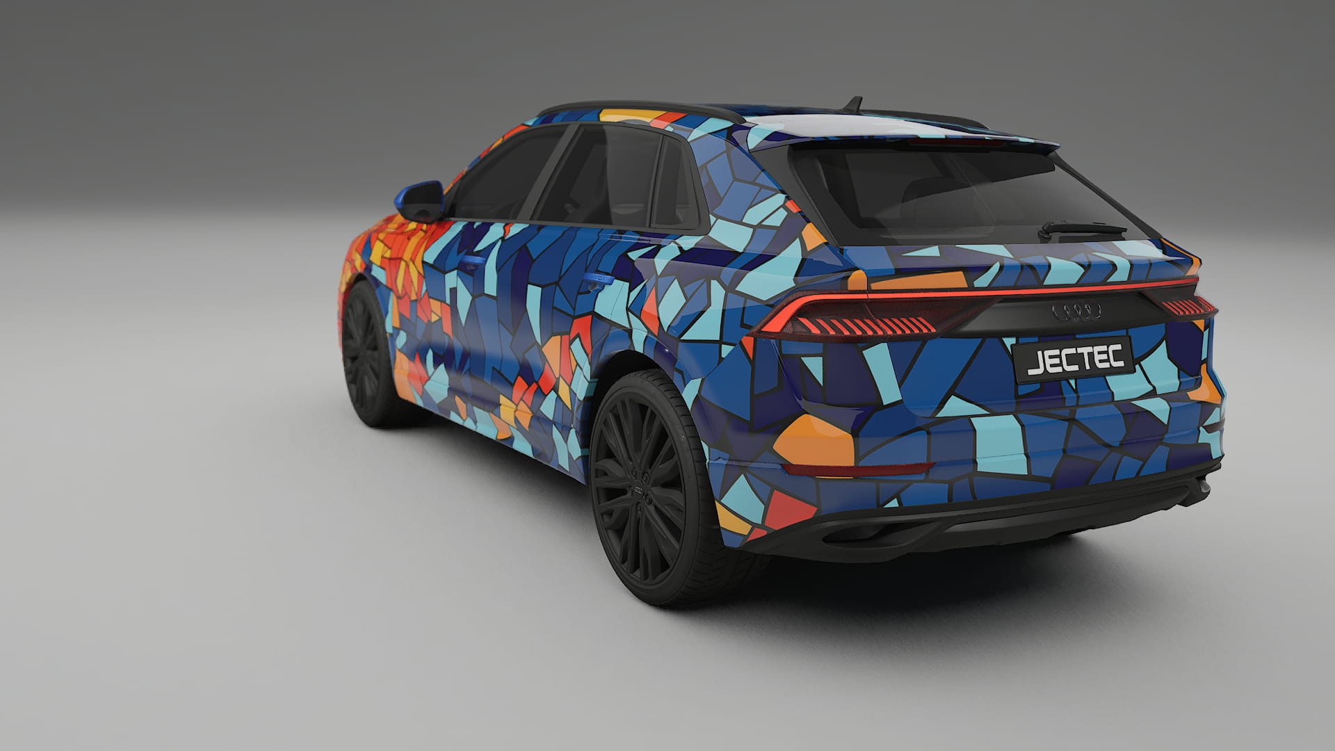 Audi Q8 F1 prefacelift pre-LCI BARCELONA – Ontworpen Wrap PPF Kit van Printbaar Polyurethaanfolie