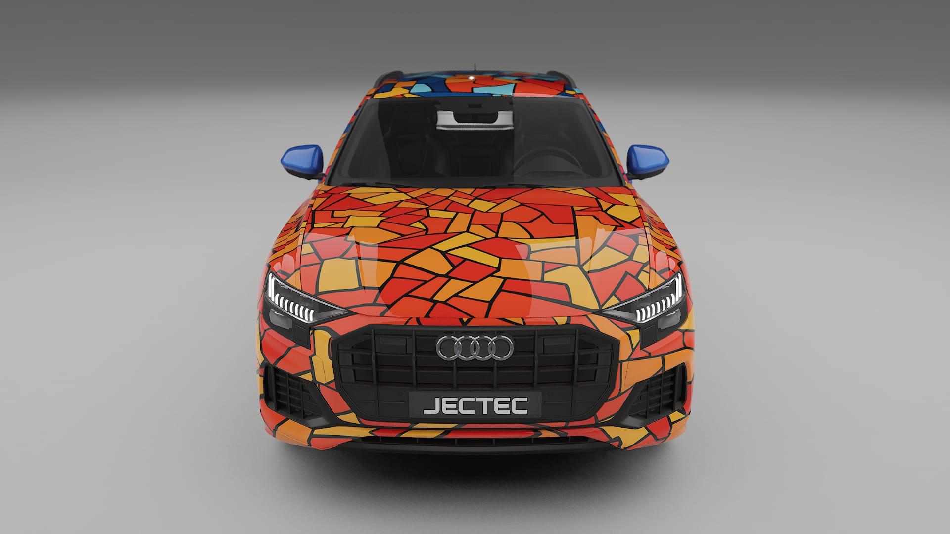 Audi Q8 F1 prefacelift pre-LCI BARCELONA – Ontworpen Wrap PPF Kit van Printbaar Polyurethaanfolie