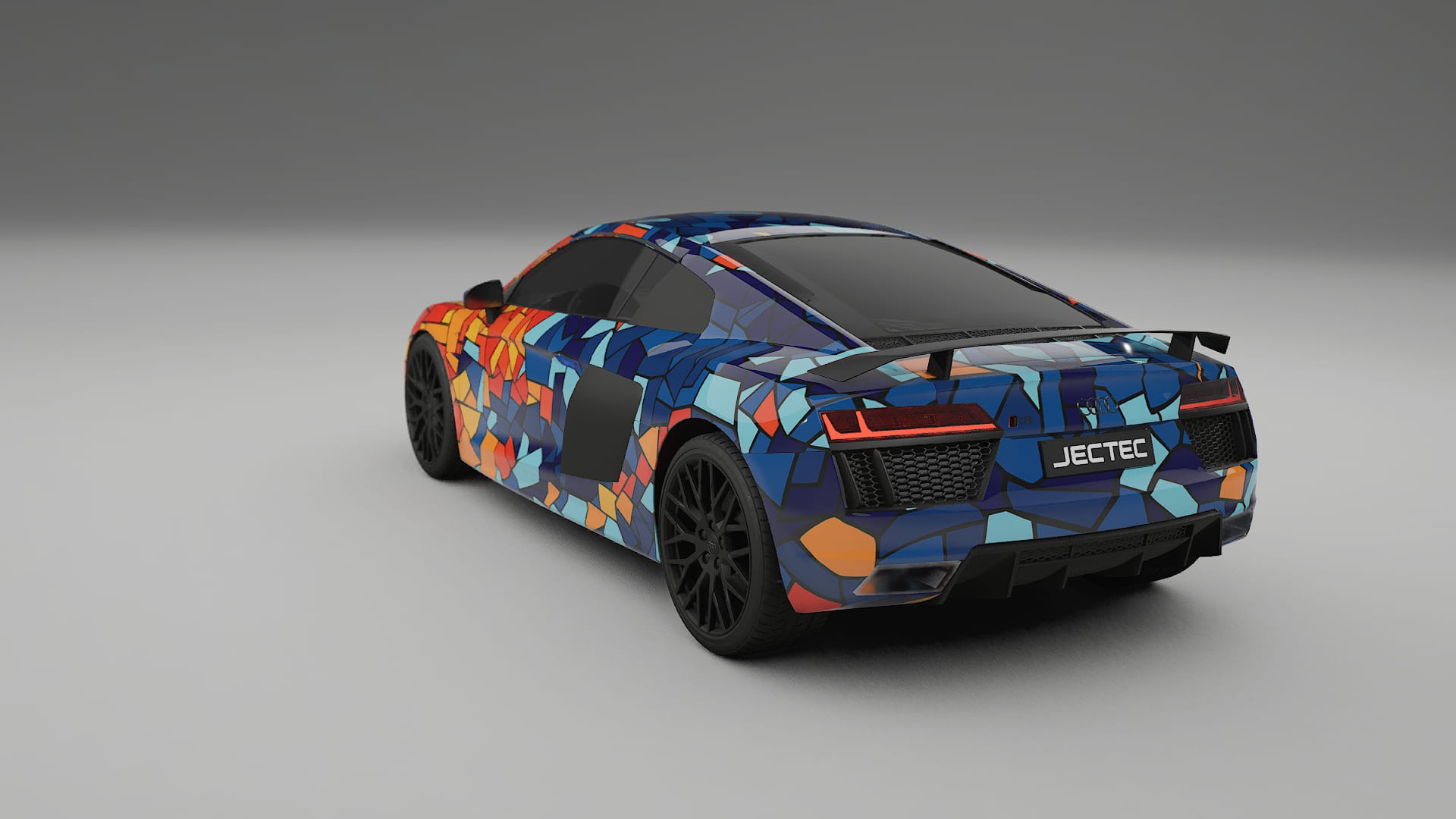 Audi R8 typ-4S prefacelift pre-LCI BARCELONA – Ontworpen Wrap PPF Kit van Printbaar Polyurethaanfolie
