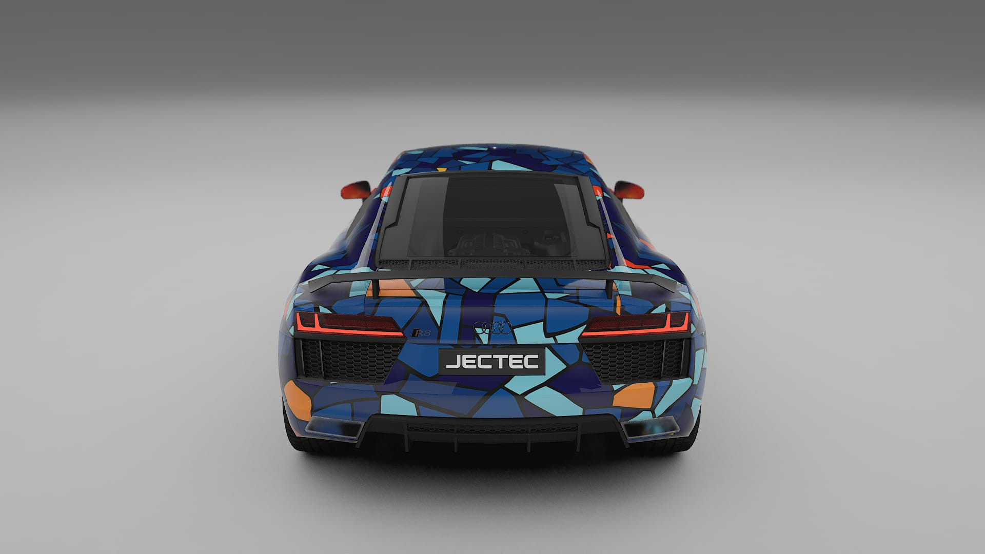 Audi R8 typ-4S prefacelift pre-LCI BARCELONA – Ontworpen Wrap PPF Kit van Printbaar Polyurethaanfolie