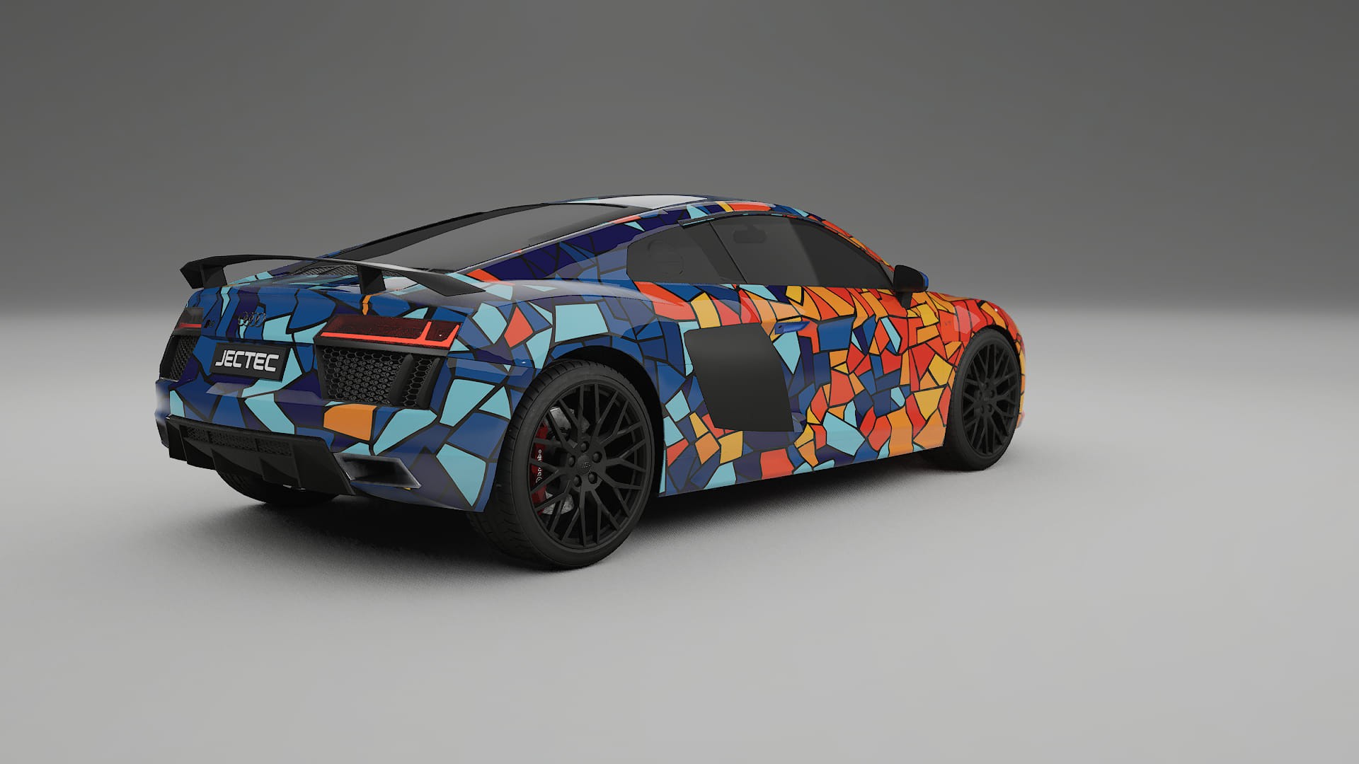 Audi R8 typ-4S prefacelift pre-LCI BARCELONA – Ontworpen Wrap PPF Kit van Printbaar Polyurethaanfolie