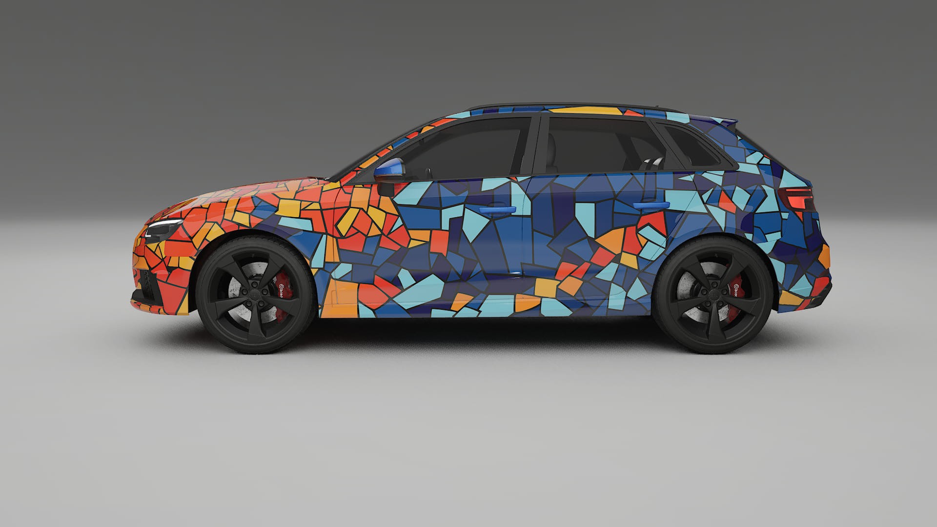 Audi RS3 Sportback 8V facelift LCI BARCELONA – Ontworpen Wrap PPF Kit van Printbaar Polyurethaanfolie