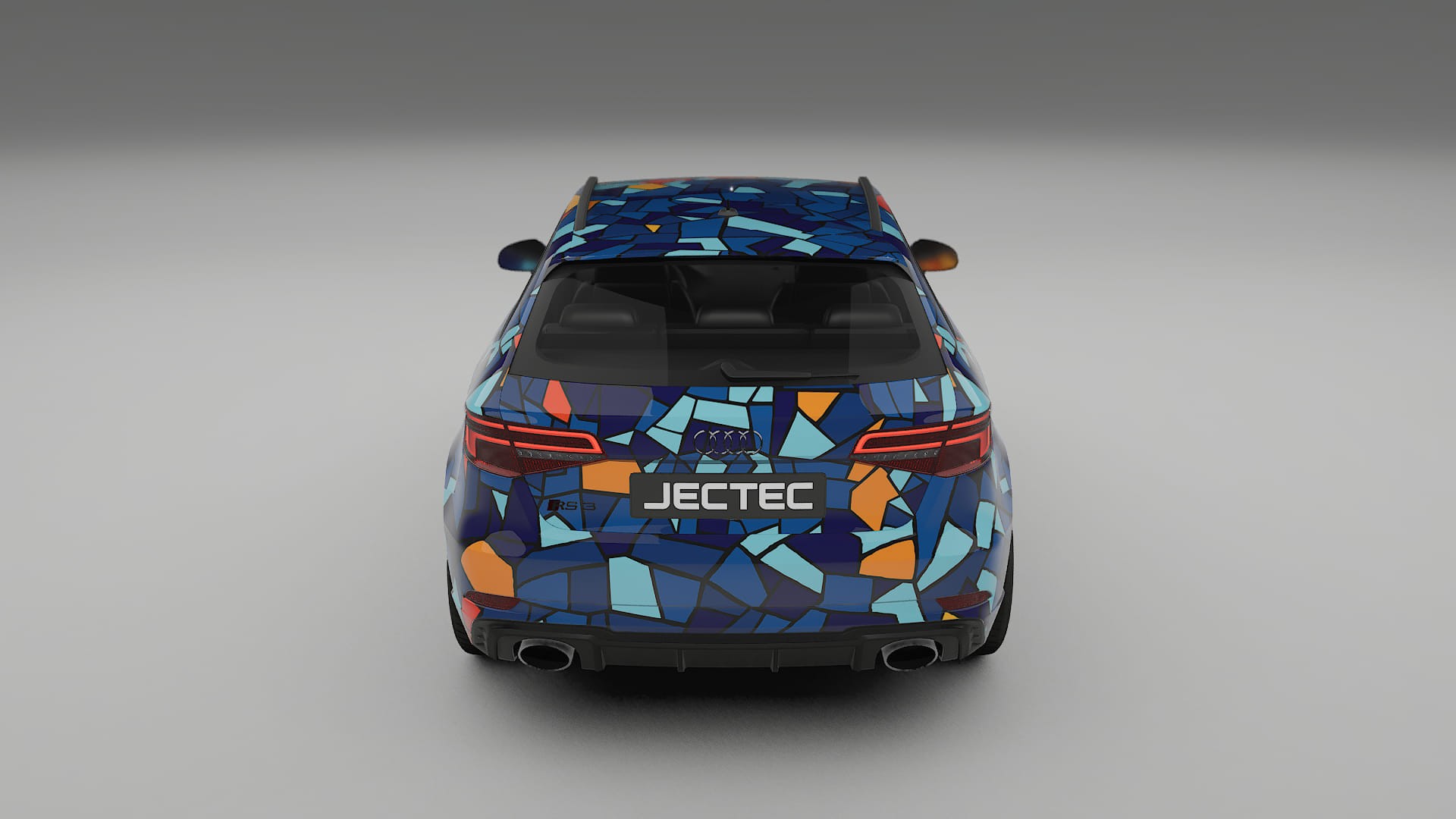 Audi RS3 Sportback 8V facelift LCI BARCELONA – Ontworpen Wrap PPF Kit van Printbaar Polyurethaanfolie