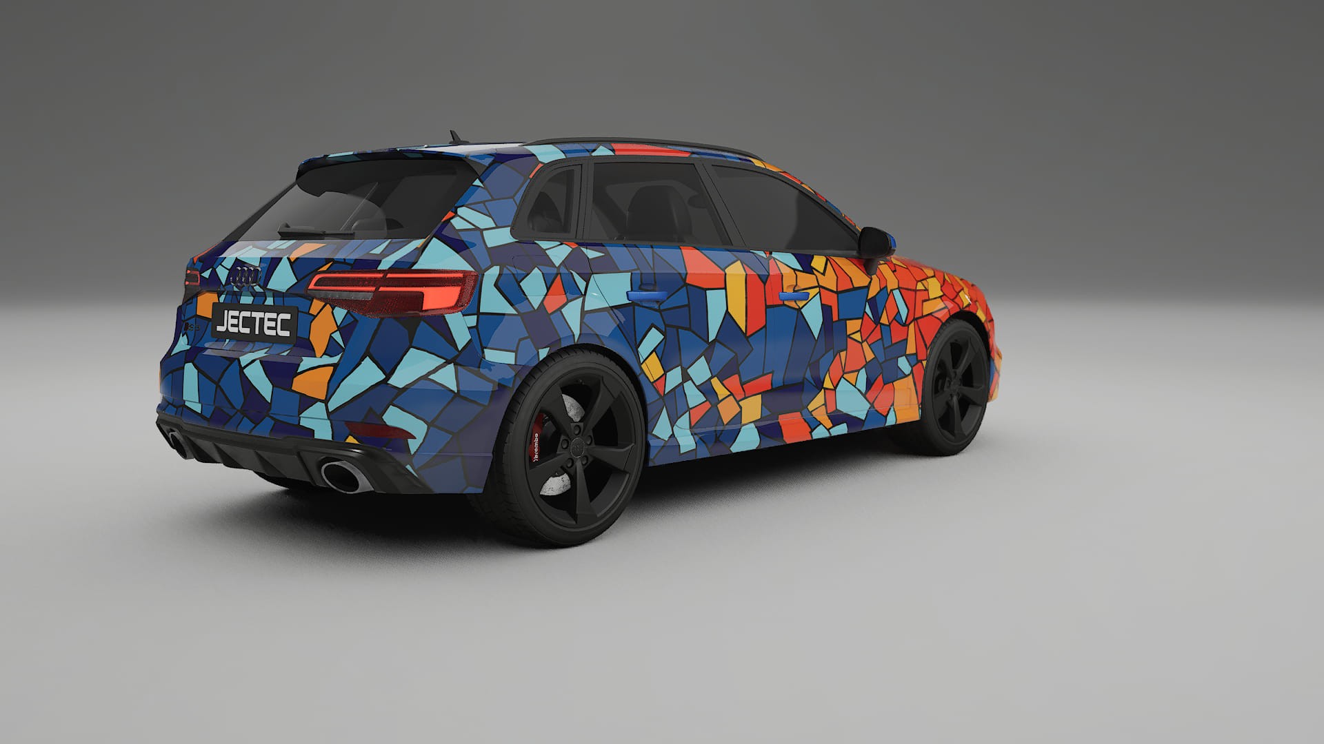 Audi RS3 Sportback 8V facelift LCI BARCELONA – Ontworpen Wrap PPF Kit van Printbaar Polyurethaanfolie