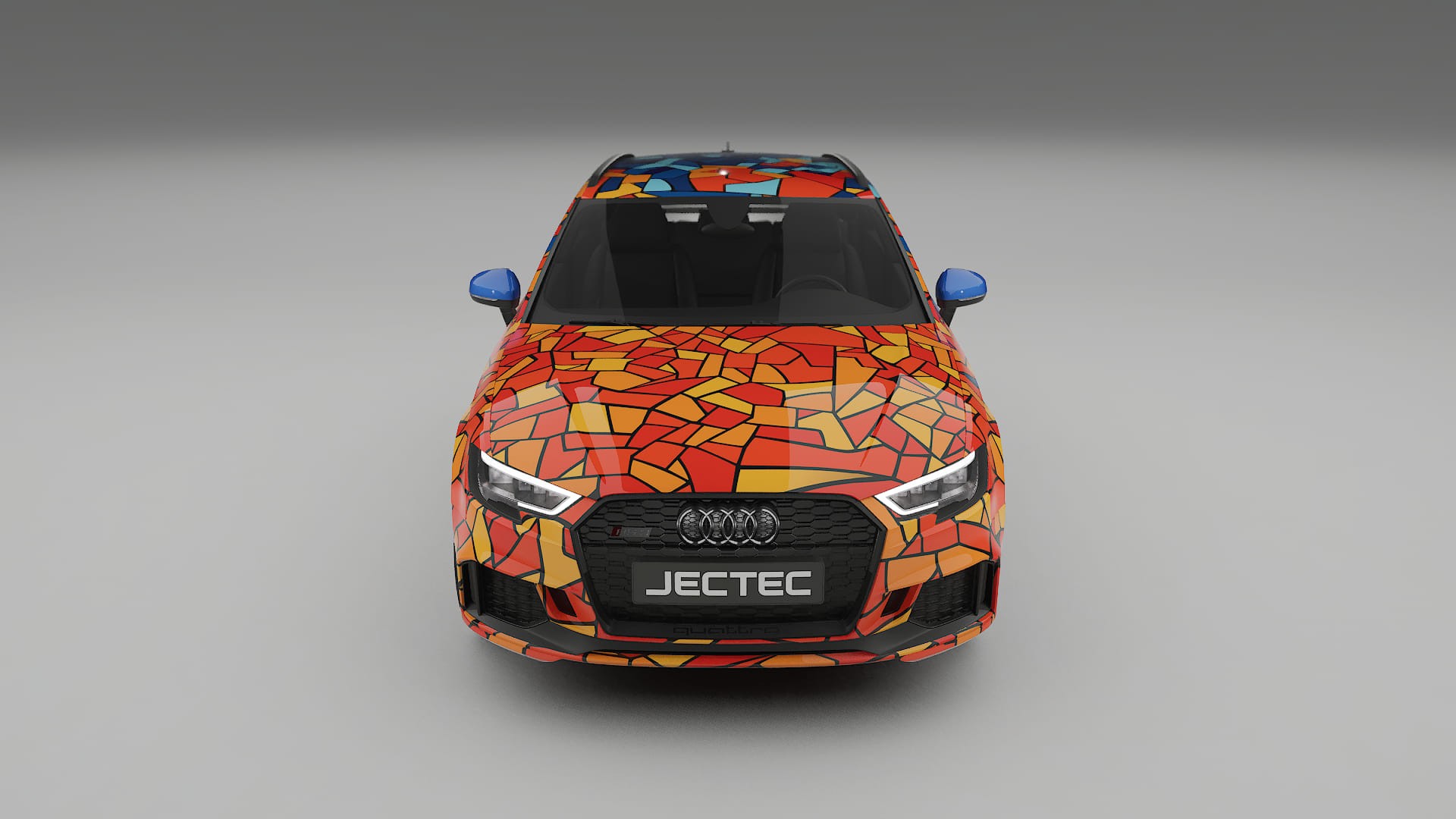 Audi RS3 Sportback 8V facelift LCI BARCELONA – Ontworpen Wrap PPF Kit van Printbaar Polyurethaanfolie