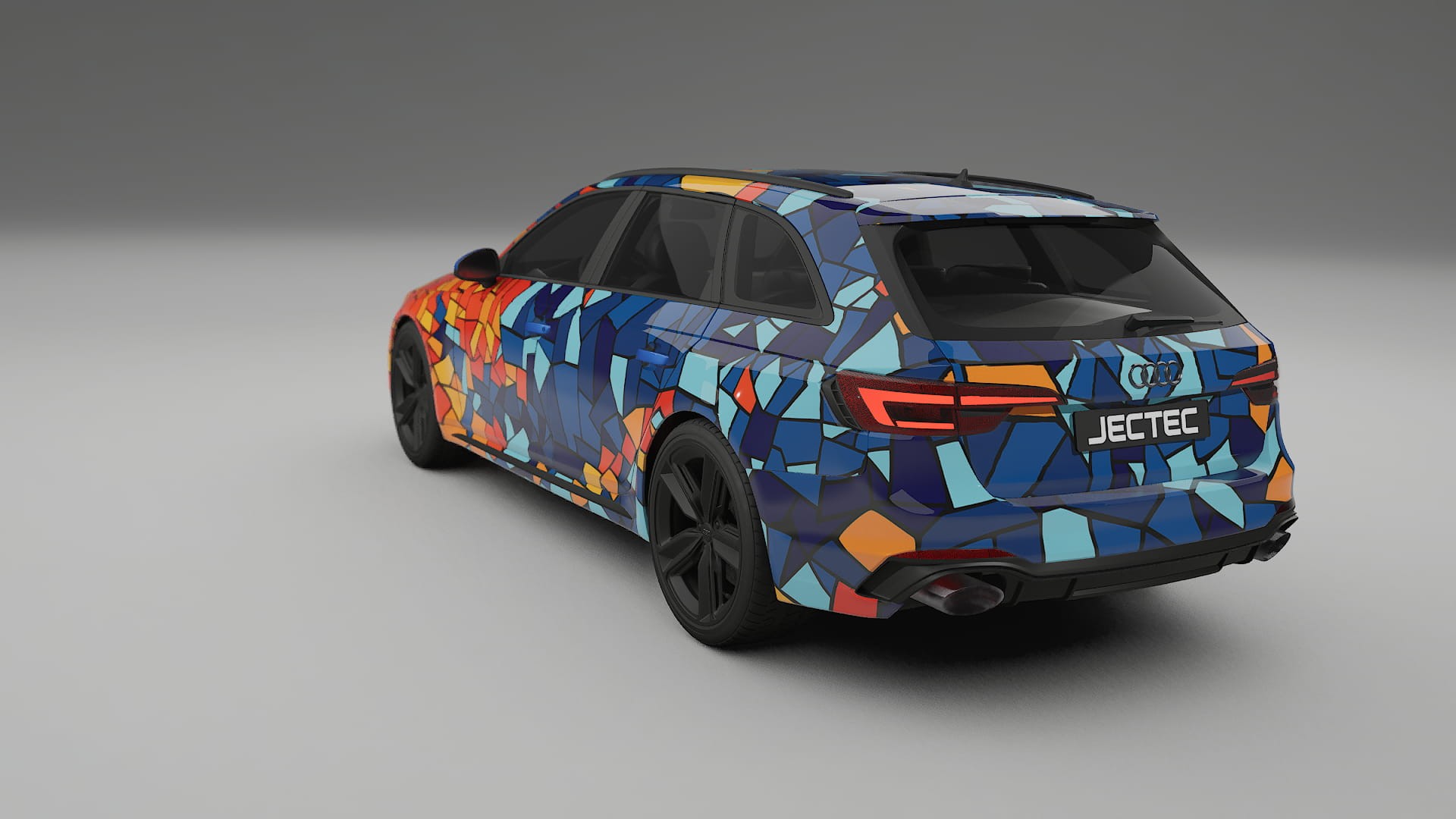 Audi RS4 Avant B9 prefacelift pre-LCI BARCELONA – Ontworpen Wrap PPF Kit van Printbaar Polyurethaanfolie