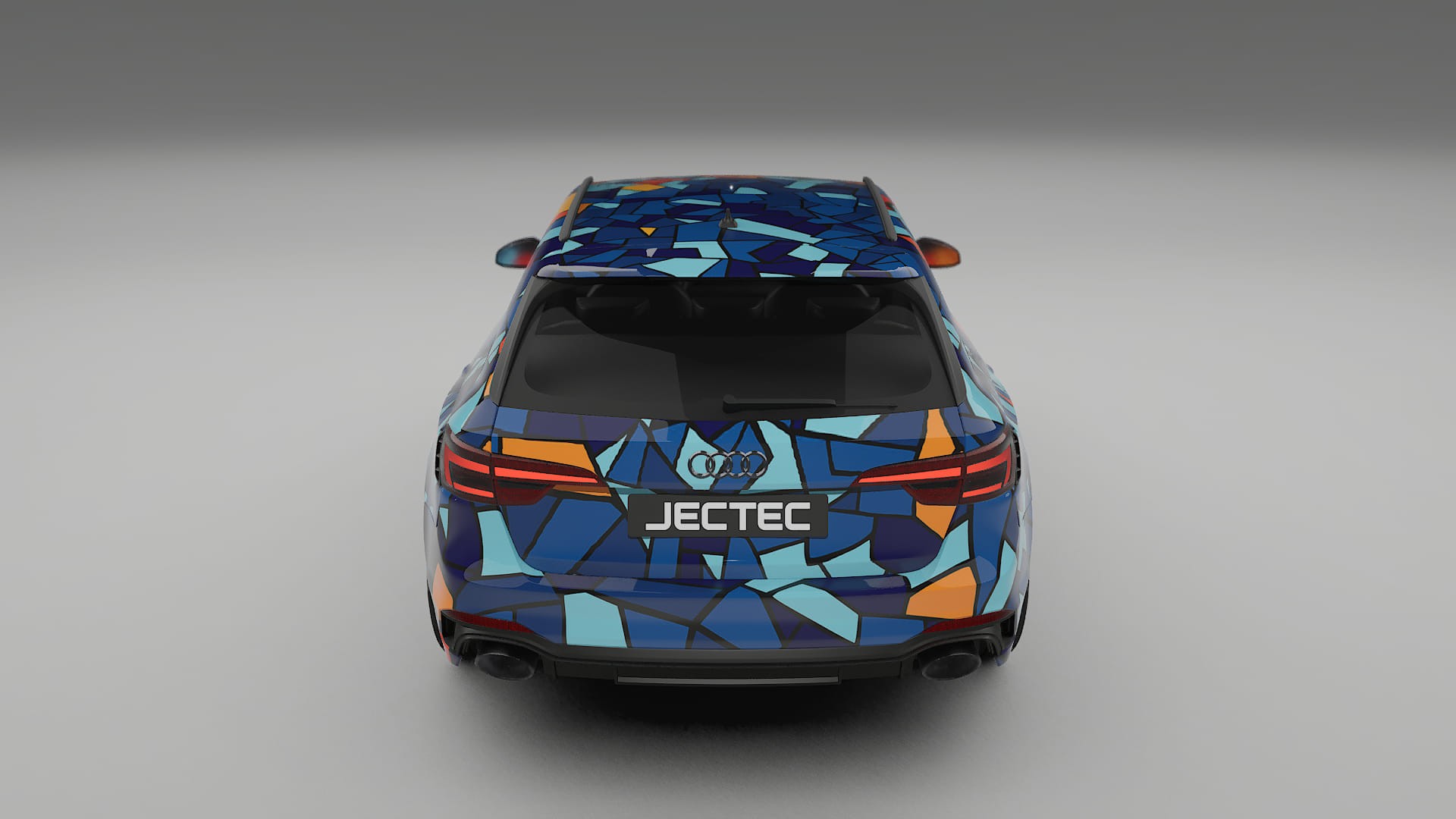 Audi RS4 Avant B9 prefacelift pre-LCI BARCELONA – Ontworpen Wrap PPF Kit van Printbaar Polyurethaanfolie