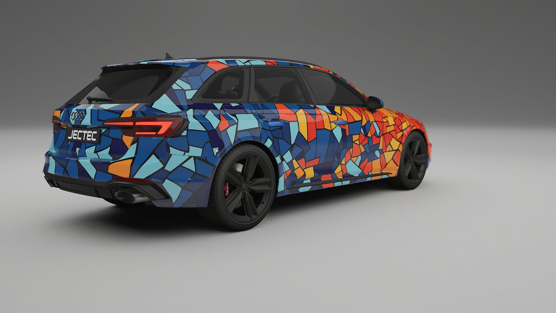 Audi RS4 Avant B9 prefacelift pre-LCI BARCELONA – Ontworpen Wrap PPF Kit van Printbaar Polyurethaanfolie