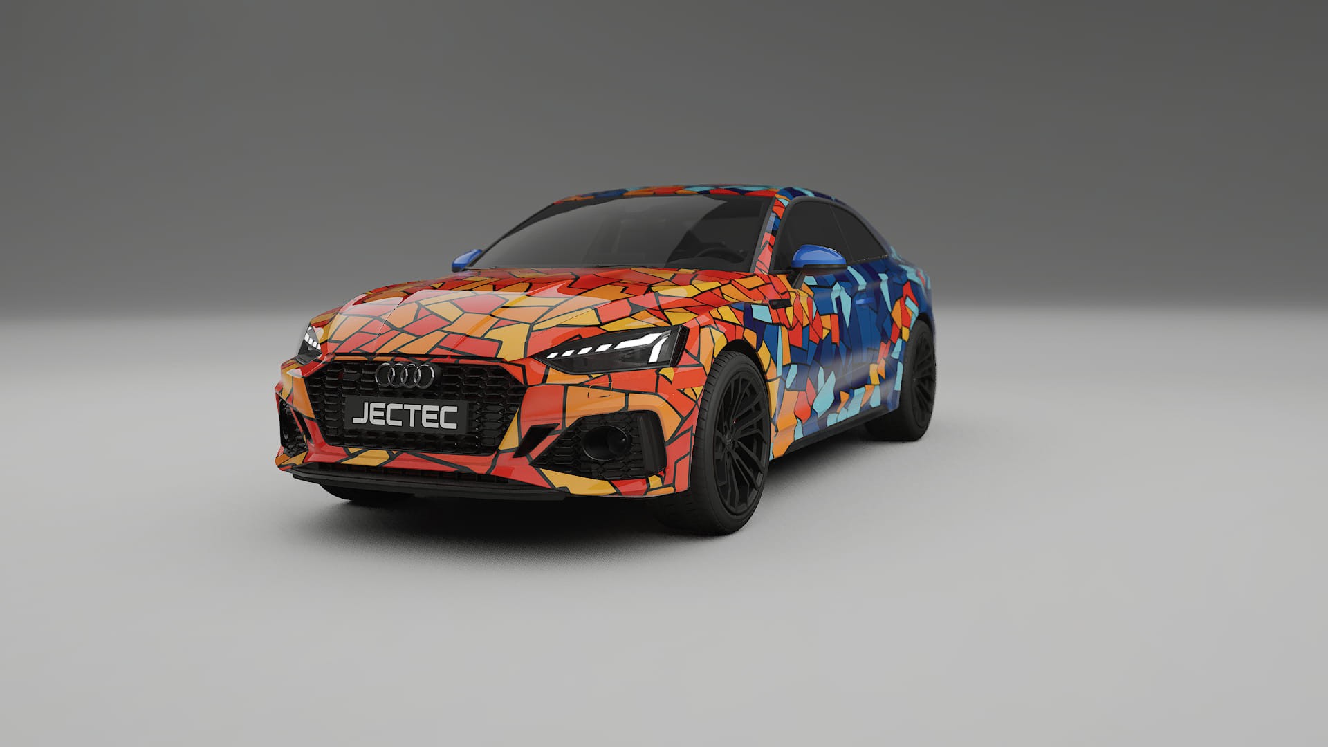 Audi RS5 Coupe B9 facelift pre-LCI BARCELONA – Ontworpen Wrap PPF Kit van Printbaar Polyurethaanfolie