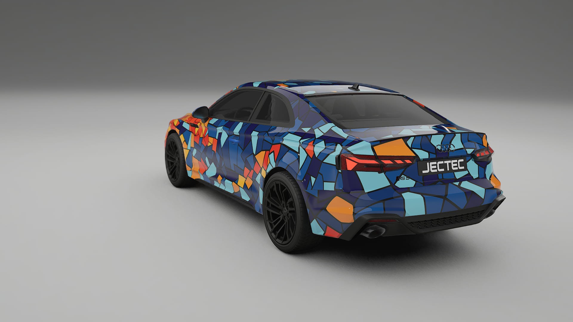 Audi RS5 Coupe B9 facelift pre-LCI BARCELONA – Ontworpen Wrap PPF Kit van Printbaar Polyurethaanfolie