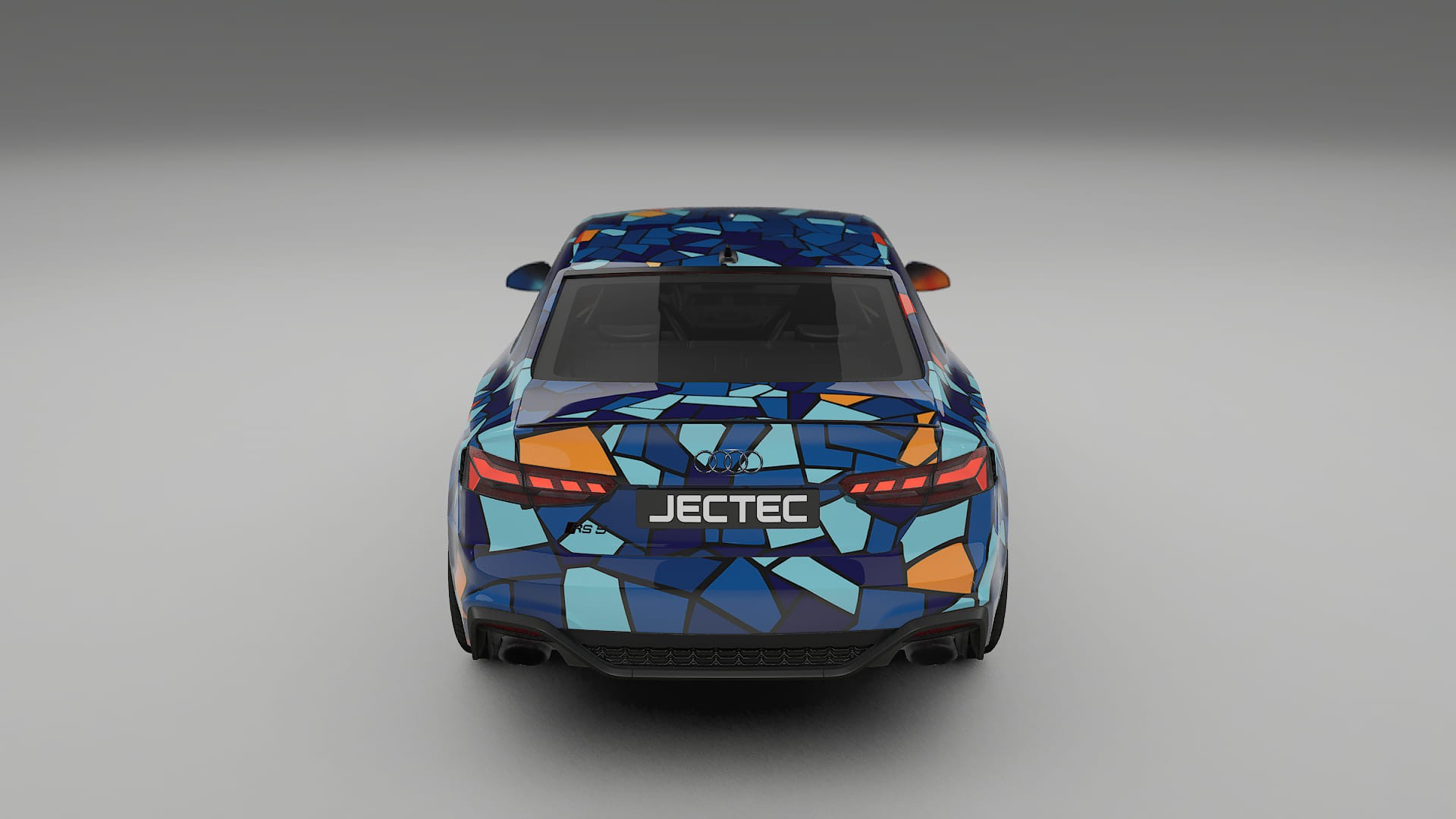 Audi RS5 Coupe B9 facelift pre-LCI BARCELONA – Ontworpen Wrap PPF Kit van Printbaar Polyurethaanfolie