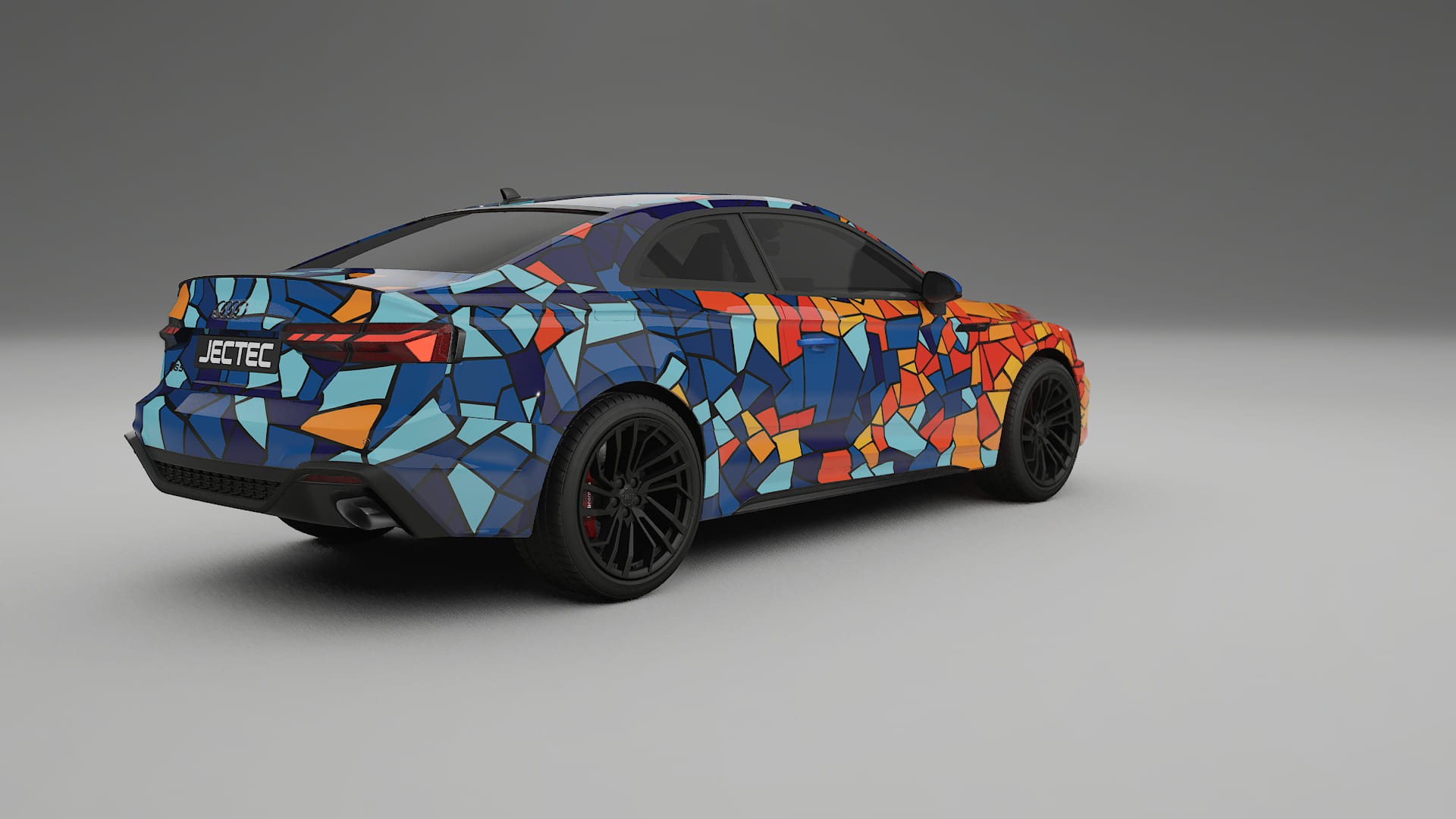 Audi RS5 Coupe B9 facelift pre-LCI BARCELONA – Ontworpen Wrap PPF Kit van Printbaar Polyurethaanfolie