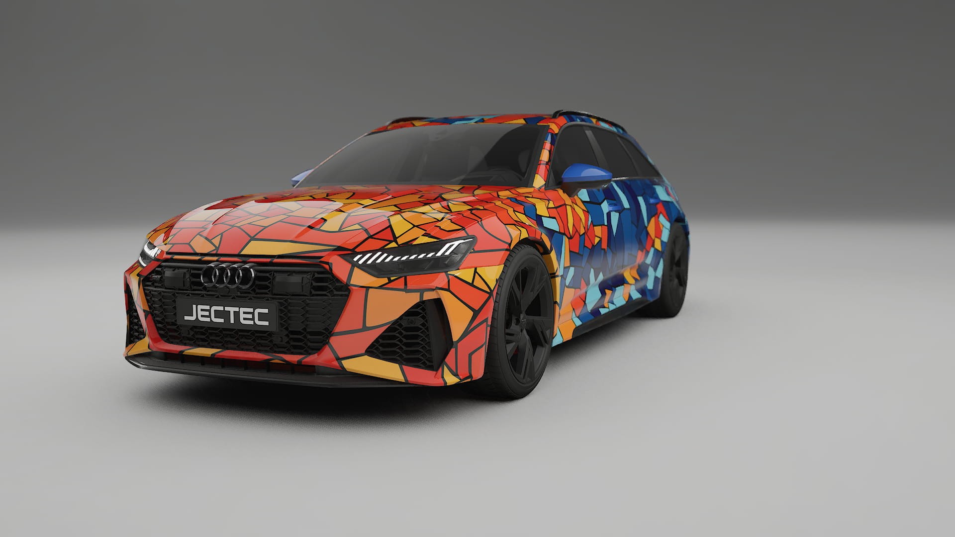 Audi RS6 Avant C8 facelift LCI BARCELONA – Ontworpen Wrap PPF Kit van Printbaar Polyurethaanfolie
