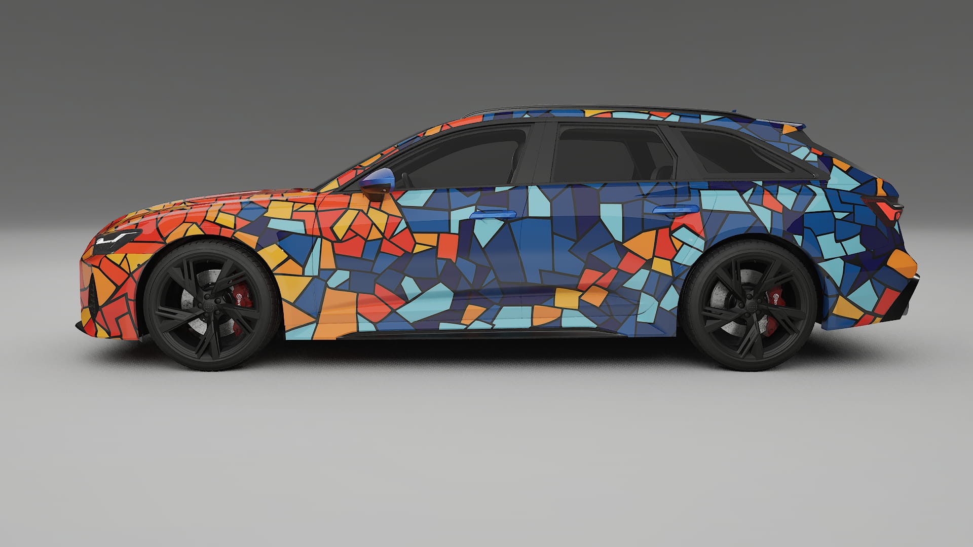 Audi RS6 Avant C8 facelift LCI BARCELONA – Ontworpen Wrap PPF Kit van Printbaar Polyurethaanfolie