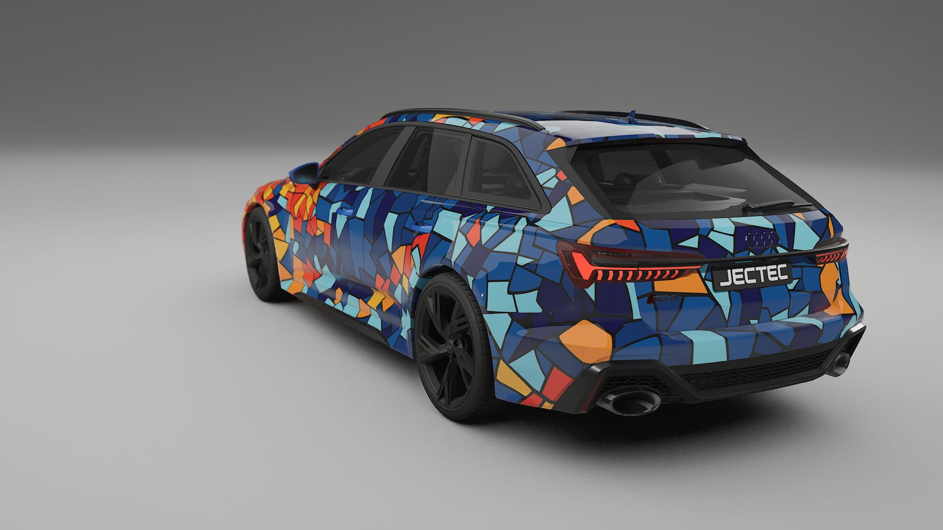Audi RS6 Avant C8 facelift LCI BARCELONA – Ontworpen Wrap PPF Kit van Printbaar Polyurethaanfolie