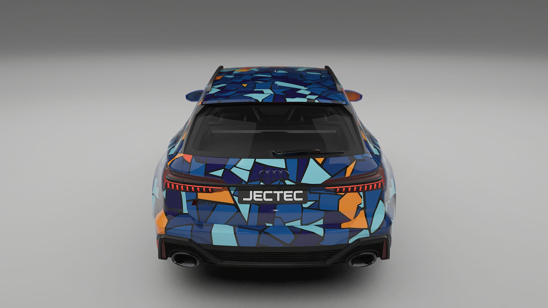 Audi RS6 Avant C8 facelift LCI BARCELONA – Ontworpen Wrap PPF Kit van Printbaar Polyurethaanfolie