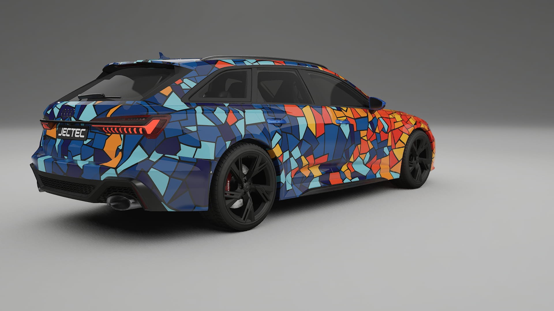 Audi RS6 Avant C8 facelift LCI BARCELONA – Ontworpen Wrap PPF Kit van Printbaar Polyurethaanfolie