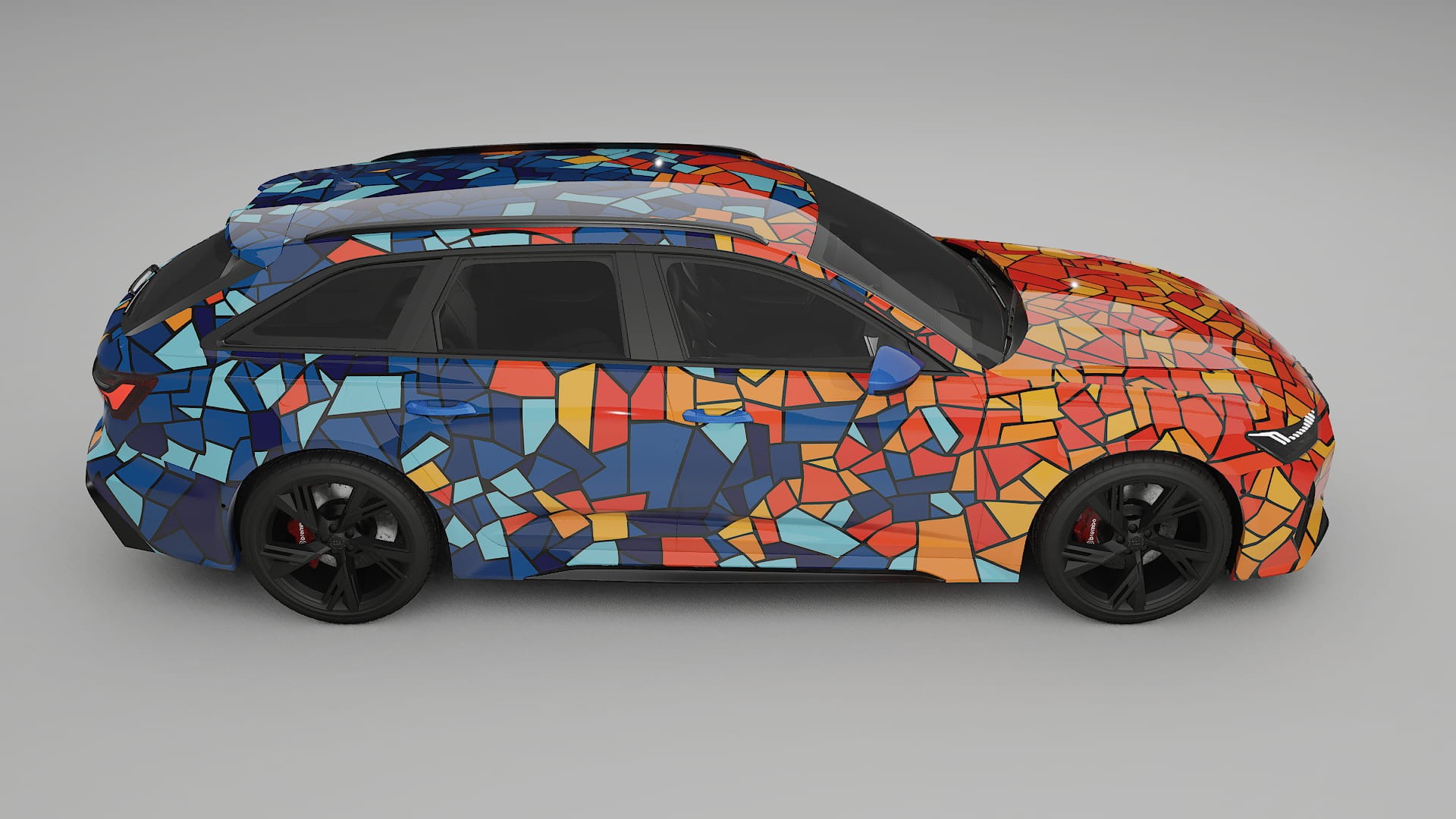 Audi RS6 Avant C8 facelift LCI BARCELONA – Ontworpen Wrap PPF Kit van Printbaar Polyurethaanfolie