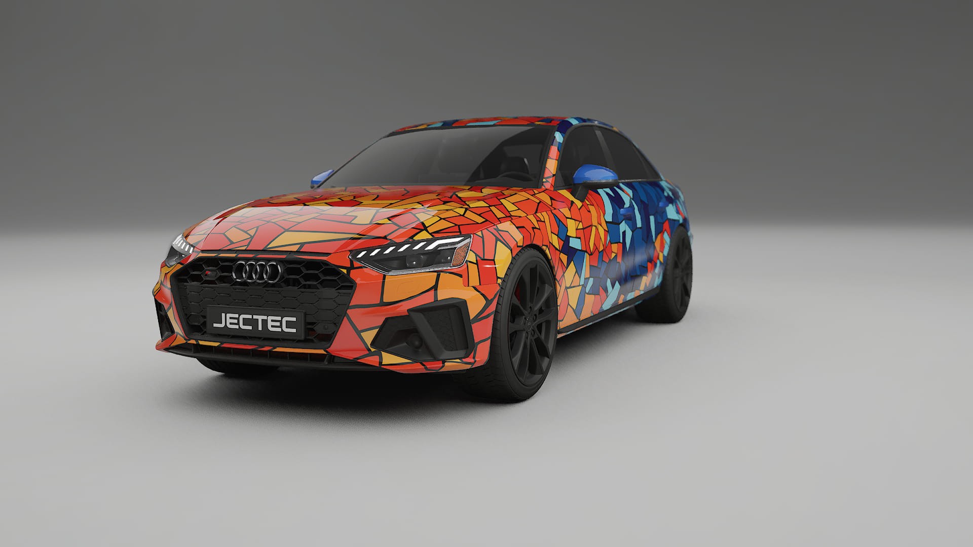 Audi S4 Sedan B9 facelift LCI BARCELONA – Ontworpen Wrap PPF Kit van Printbaar Polyurethaanfolie