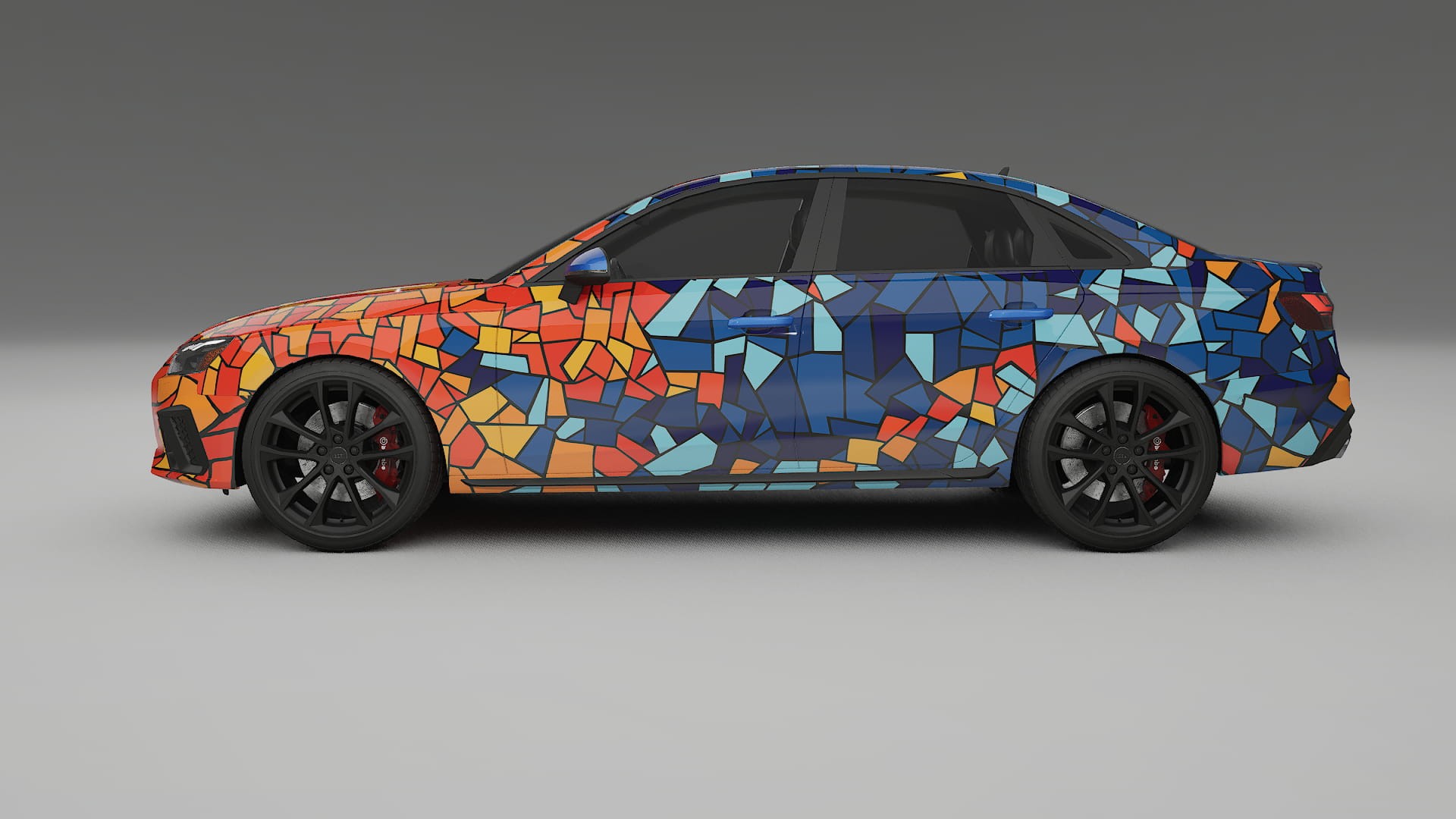 Audi S4 Sedan B9 facelift LCI BARCELONA – Ontworpen Wrap PPF Kit van Printbaar Polyurethaanfolie