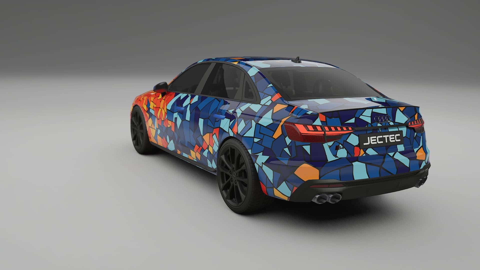 Audi S4 Sedan B9 facelift LCI BARCELONA – Ontworpen Wrap PPF Kit van Printbaar Polyurethaanfolie